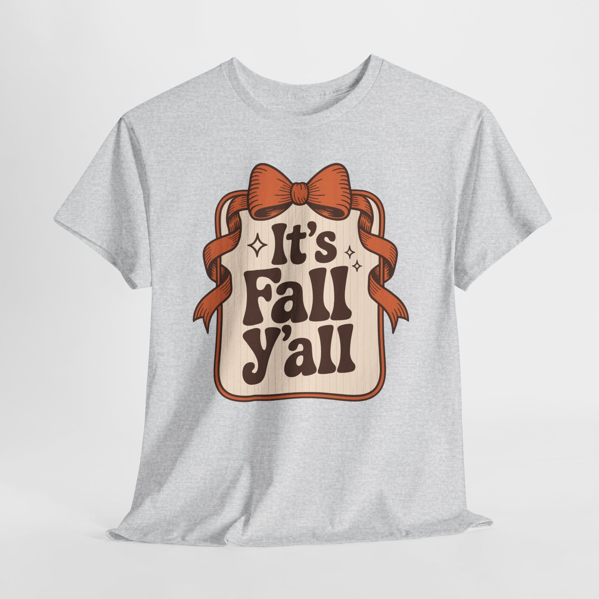 It’s Fall Y’all Autumn Ribbon Unisex Cotton Tee