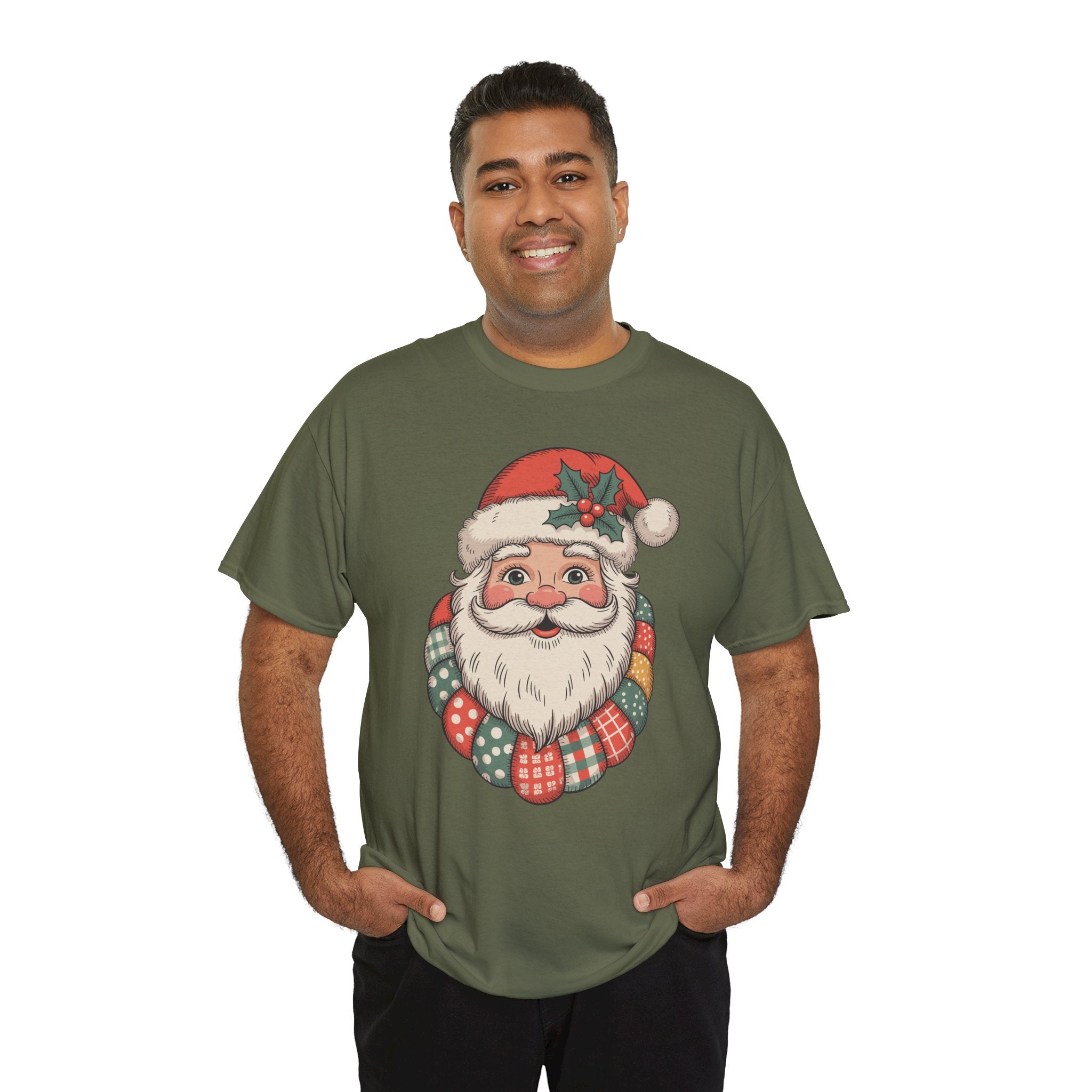 Vintage Santa Unisex Cotton Tee