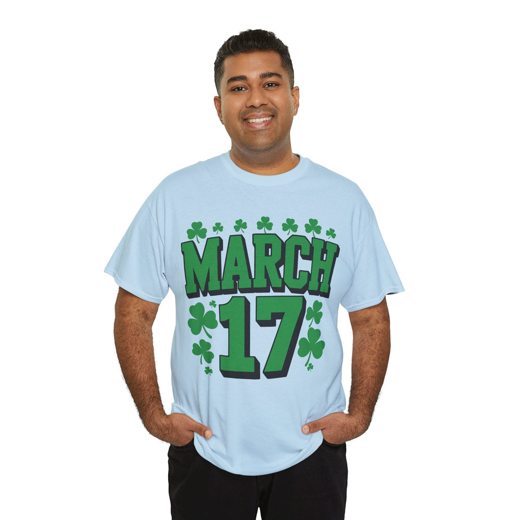 St. Patrick’s Day March 17 Shamrock Unisex Cotton T‑Shirt