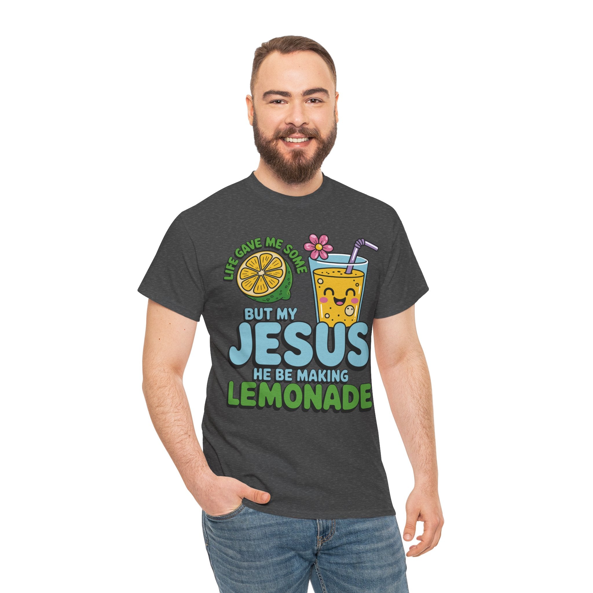 Christian Lemonade T‑Shirt — "Life Gave Me Some Lemons, My Jesus Makes Lemonade"Unisex Cotton Tee