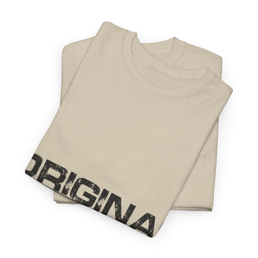 STAY SILENT Minimalist Tee — Vertical Text Black Unisex Cotton Tee