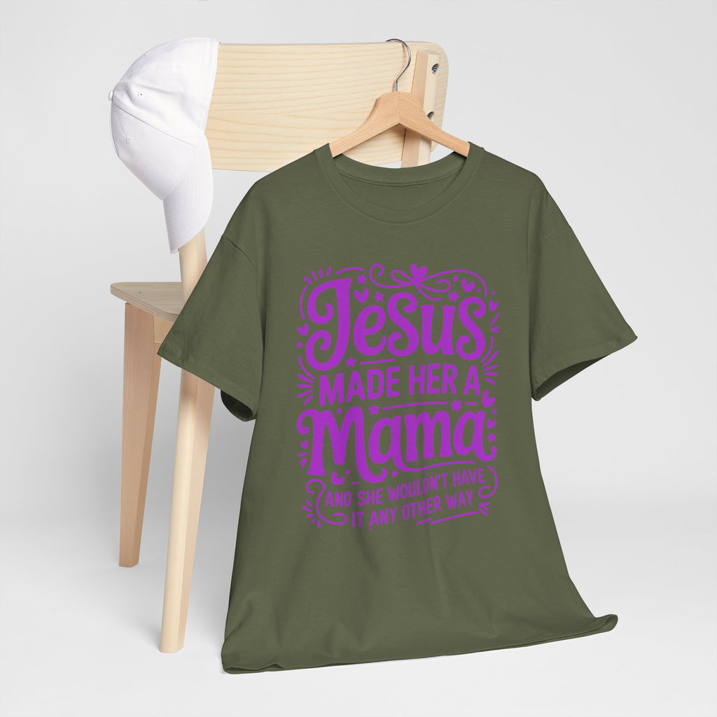 Jesus Made Her a Mama — Christian MamaUnisex Cotton T-Shirt