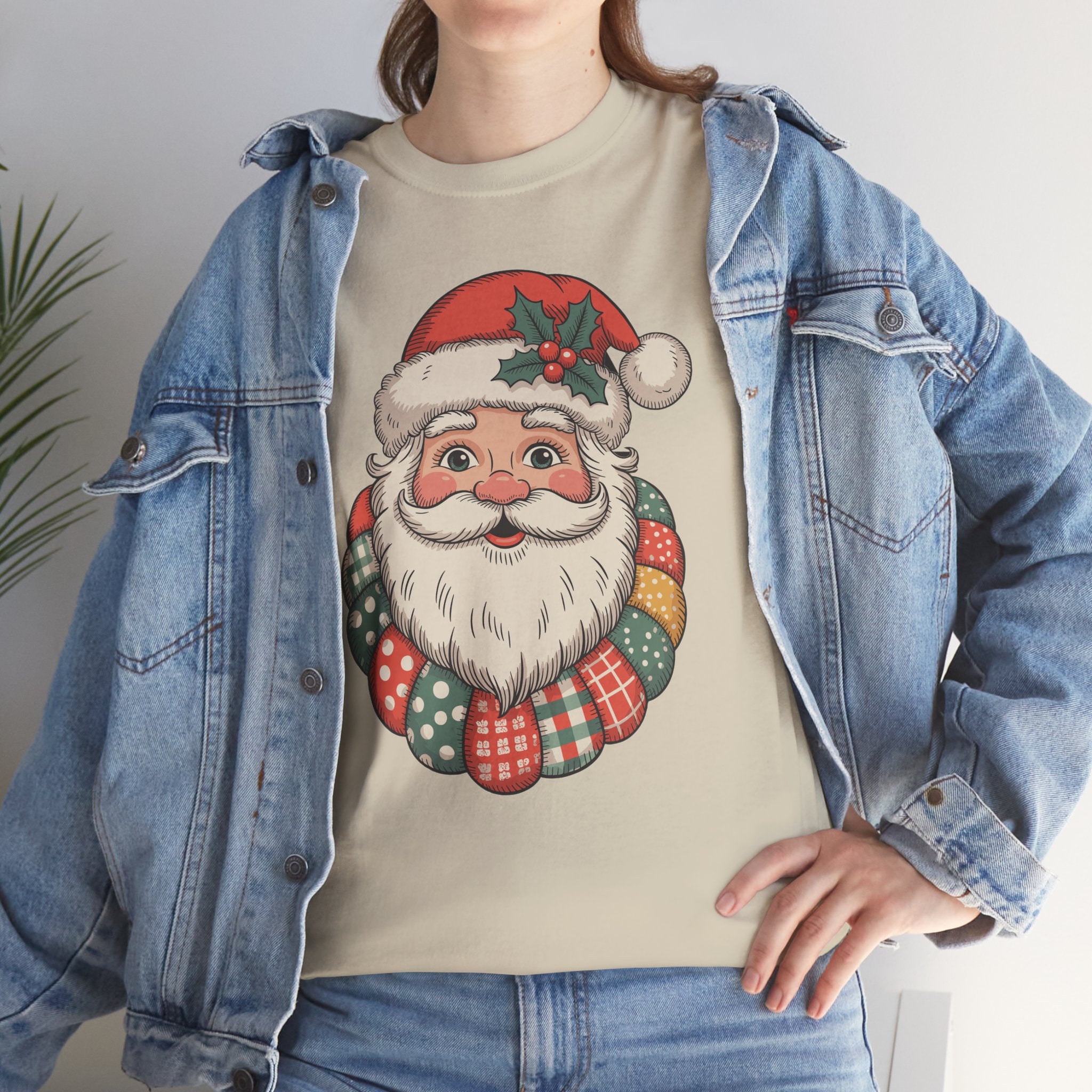 Vintage Santa Unisex Cotton Tee
