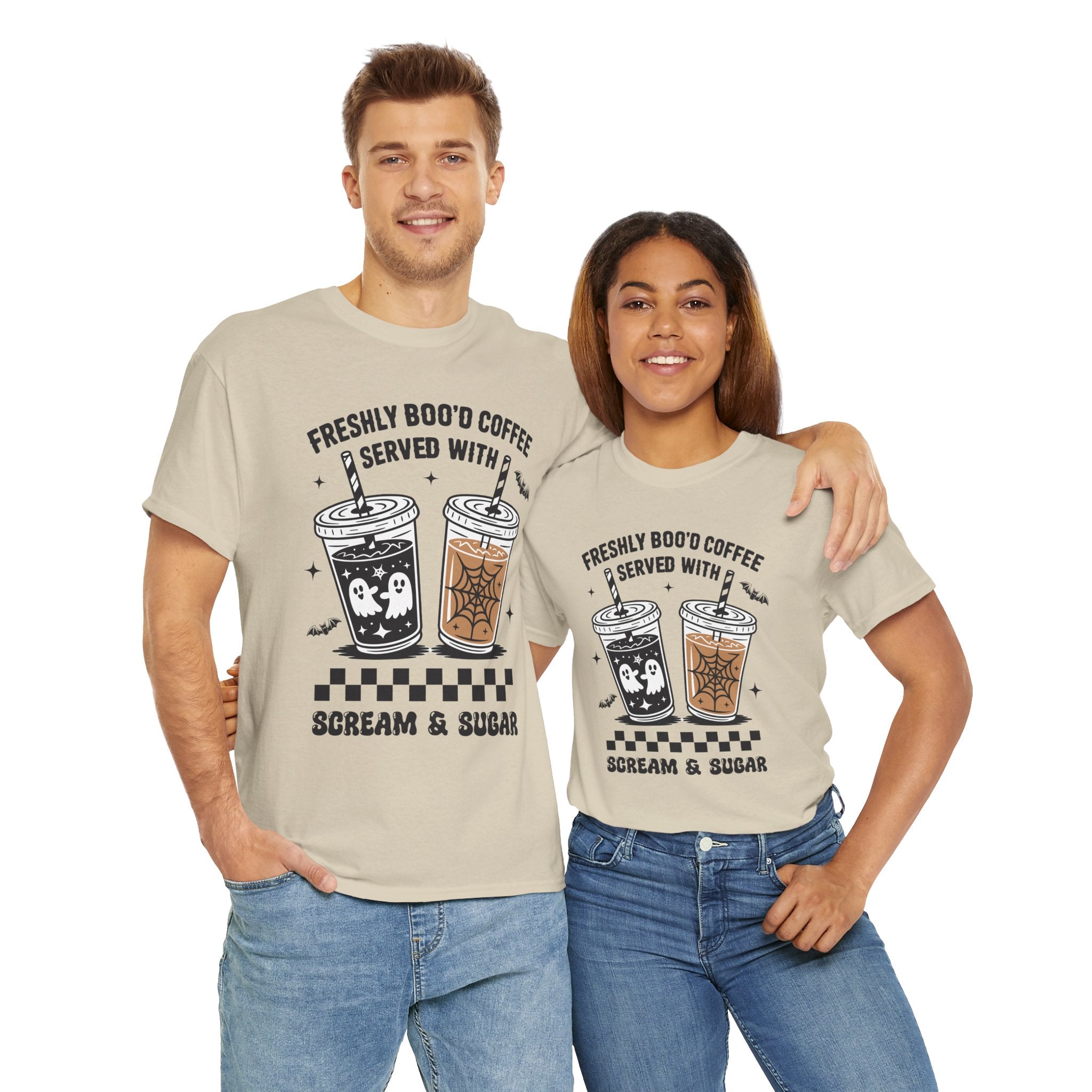 Halloween Iced Coffee Unisex Cotton Tee