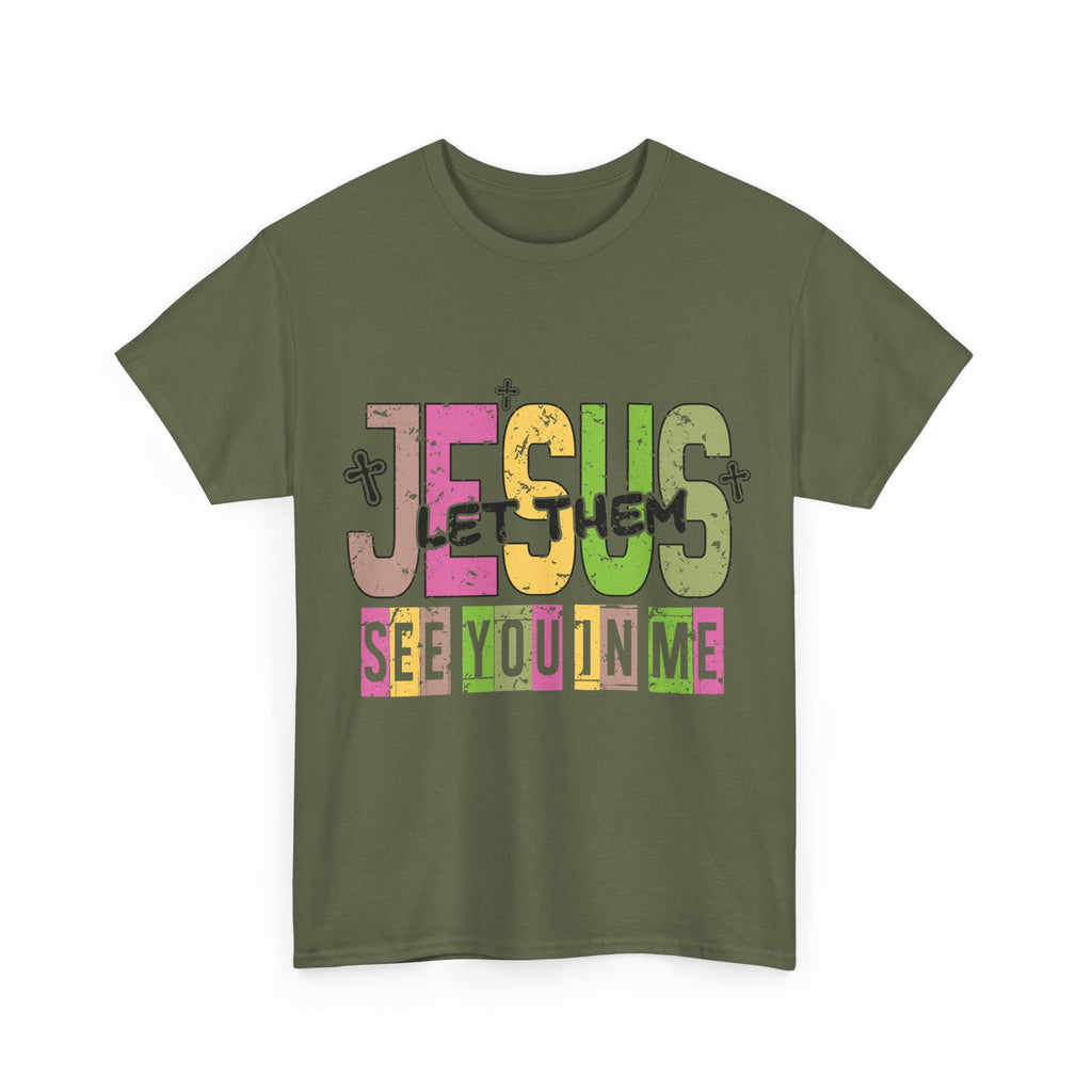 Jesus ‘See You In Me’ Distressed Pastel Unisex Cotton T-Shirt