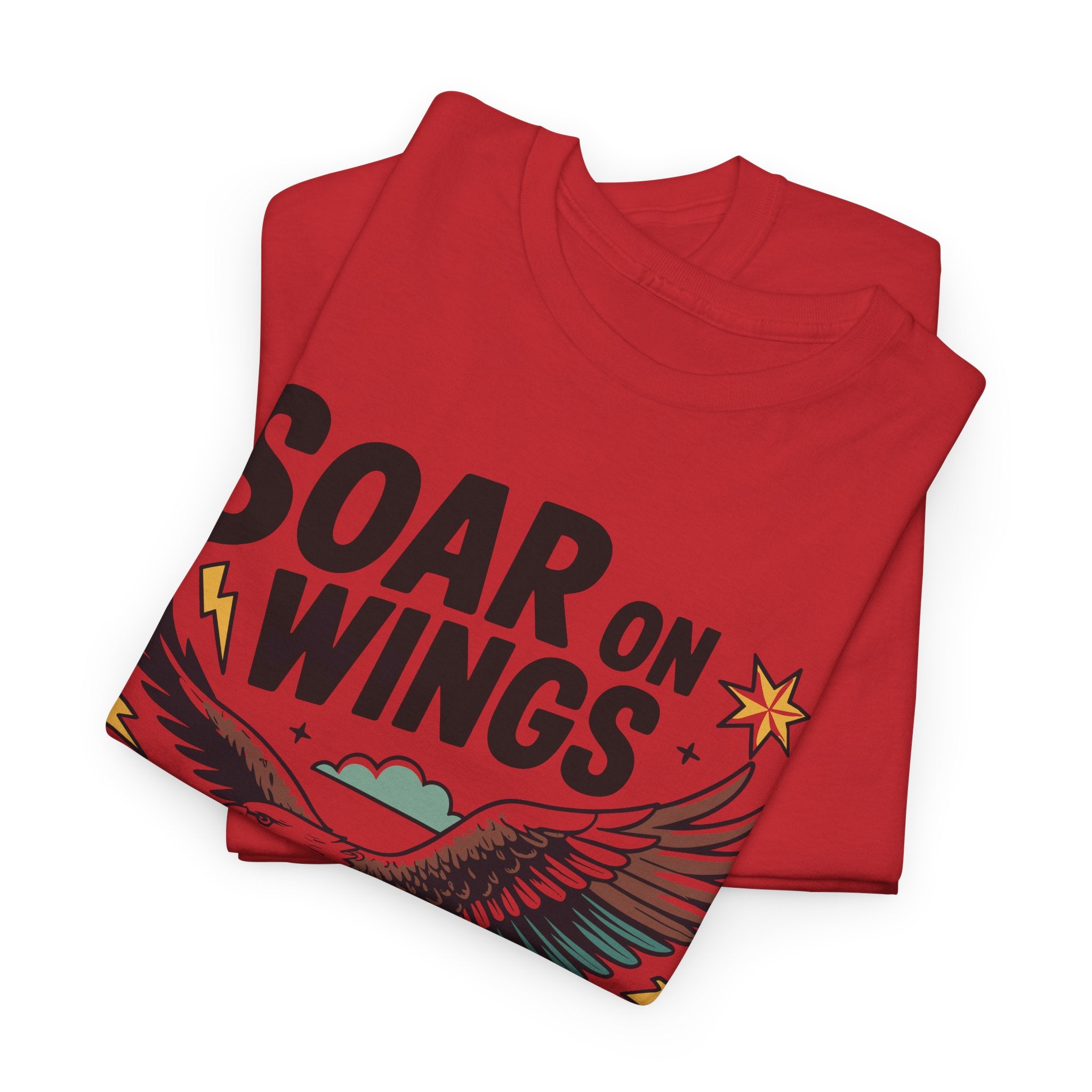 Isaiah 40:31 "Soar on Wings" Eagle Unisex Cotton T-Shirt