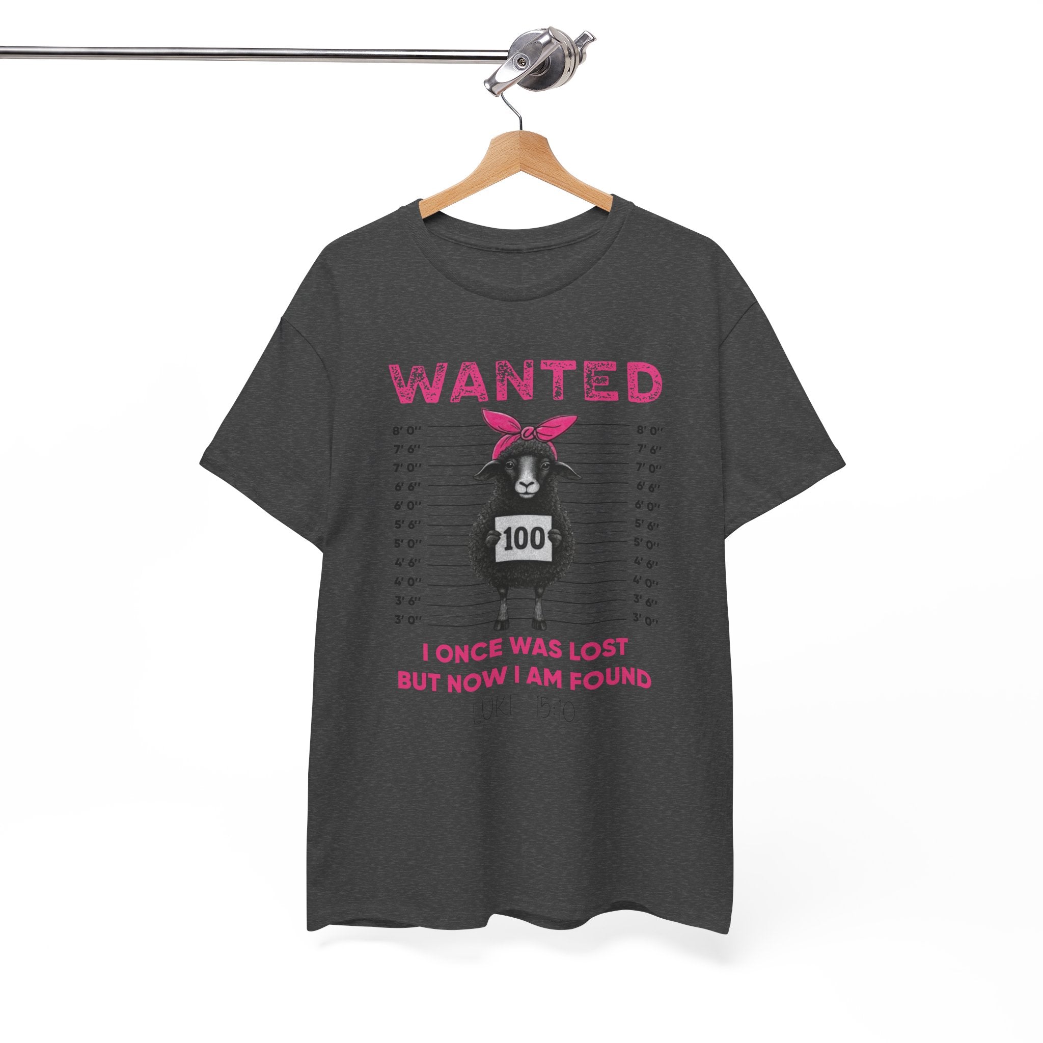 WANTED Black Sheep 'I Once Was Lost But Now I Am Found' Unisex Cotton T-Shirt