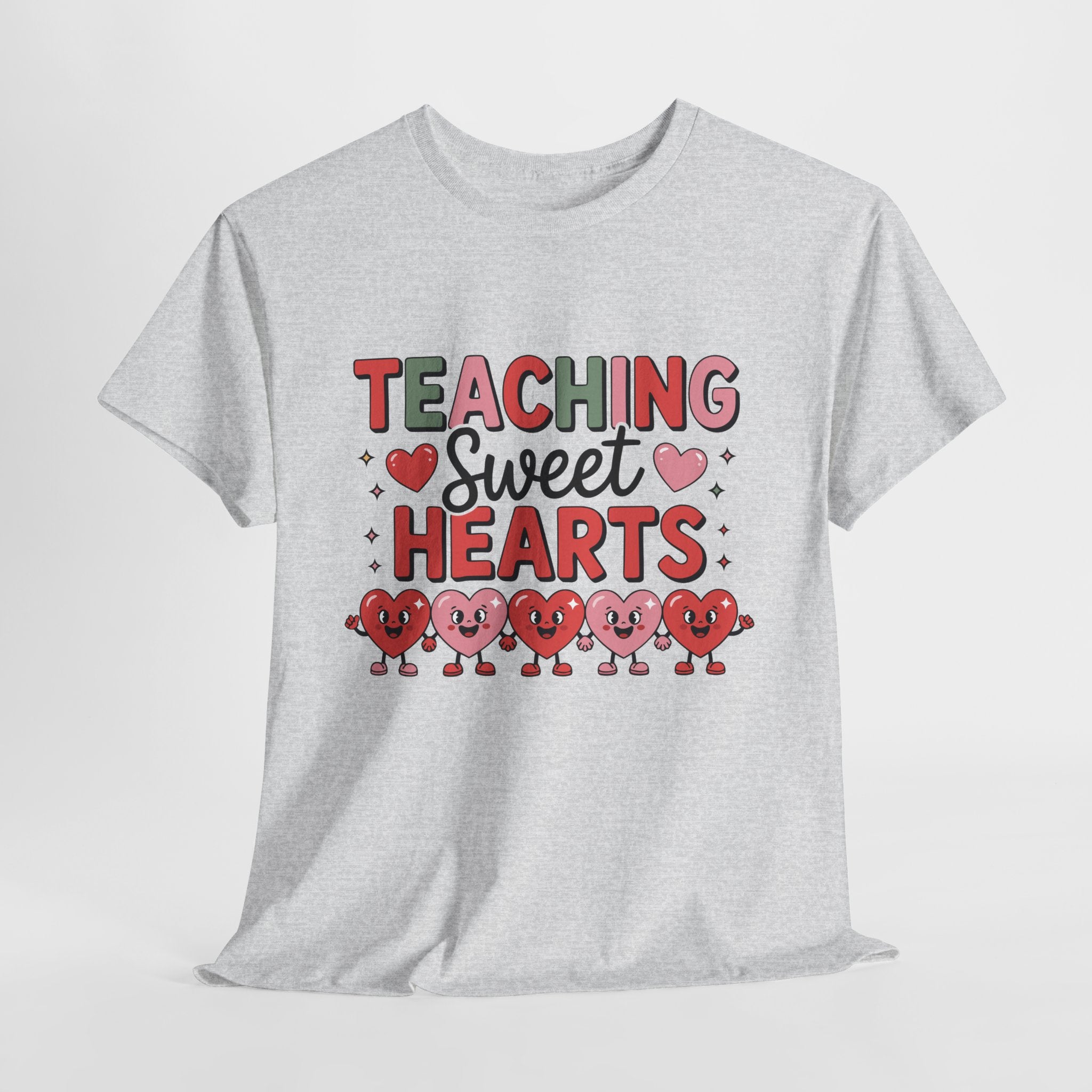 Teaching Sweet Hearts Valentine Teacher Unisex Cotton T-Shirt
