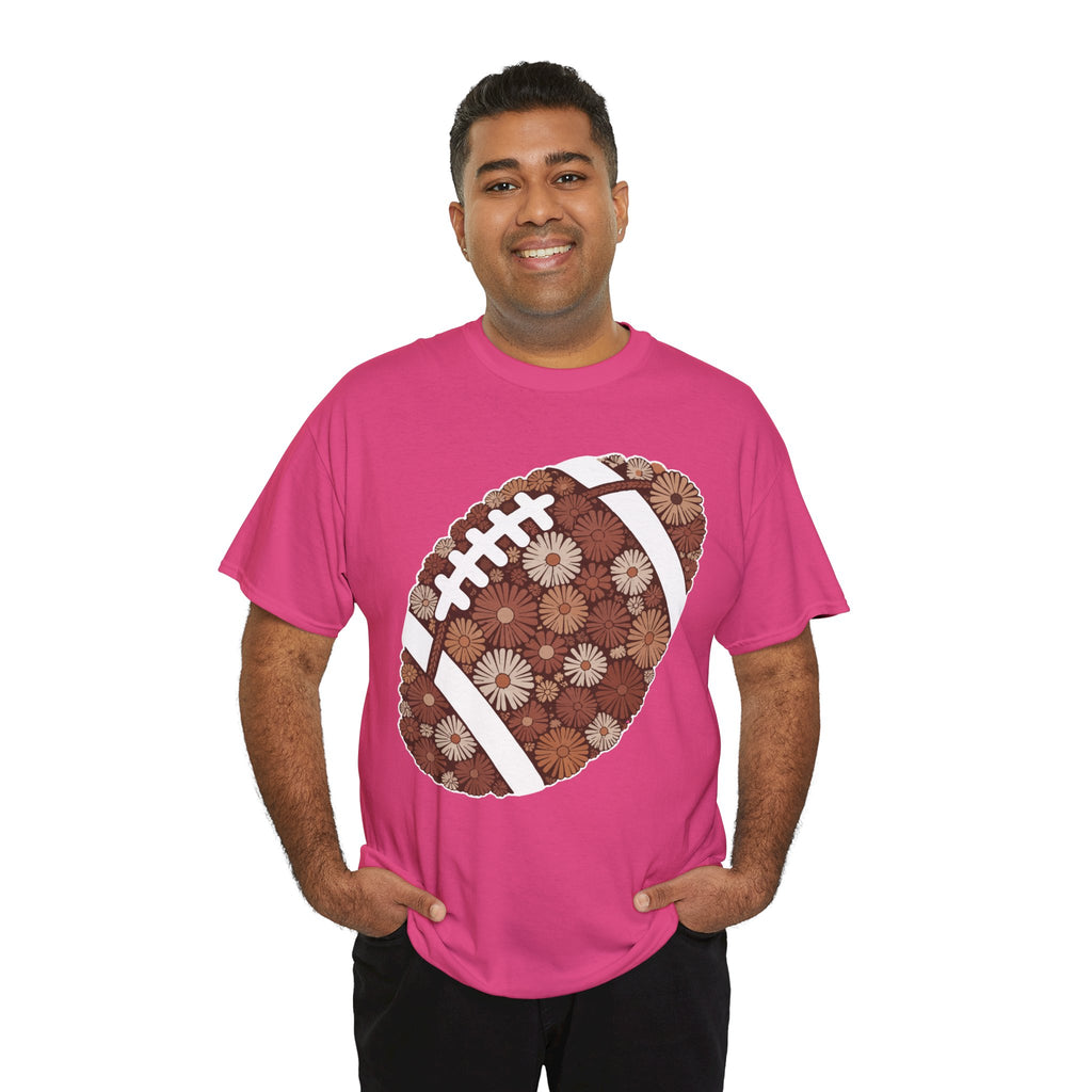 Game Day Touch Down Football Tee — Helmets, Flags & Cheer Icons Unisex Cotton Tee