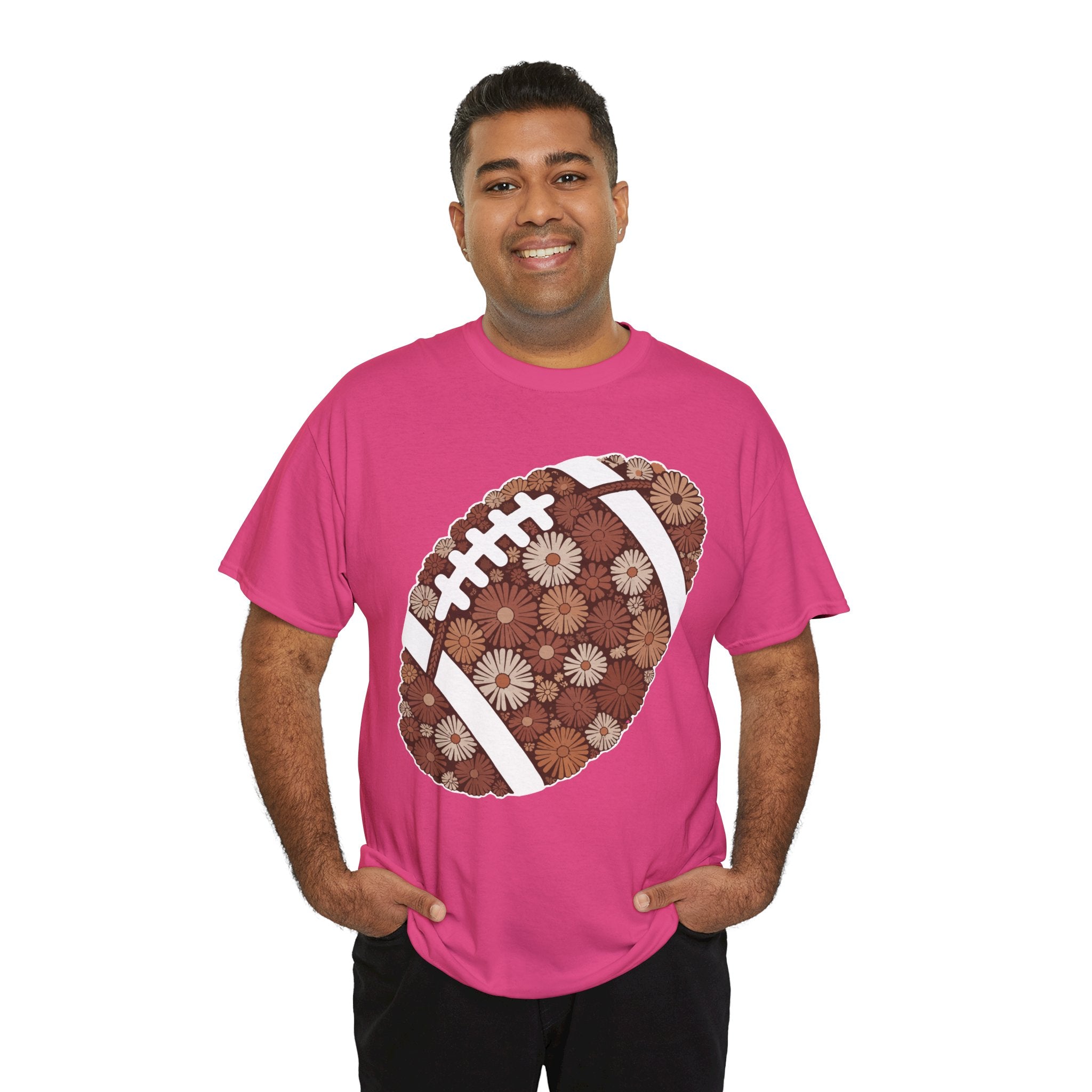 Game Day Touch Down Football Tee — Helmets, Flags & Cheer Icons Unisex Cotton Tee
