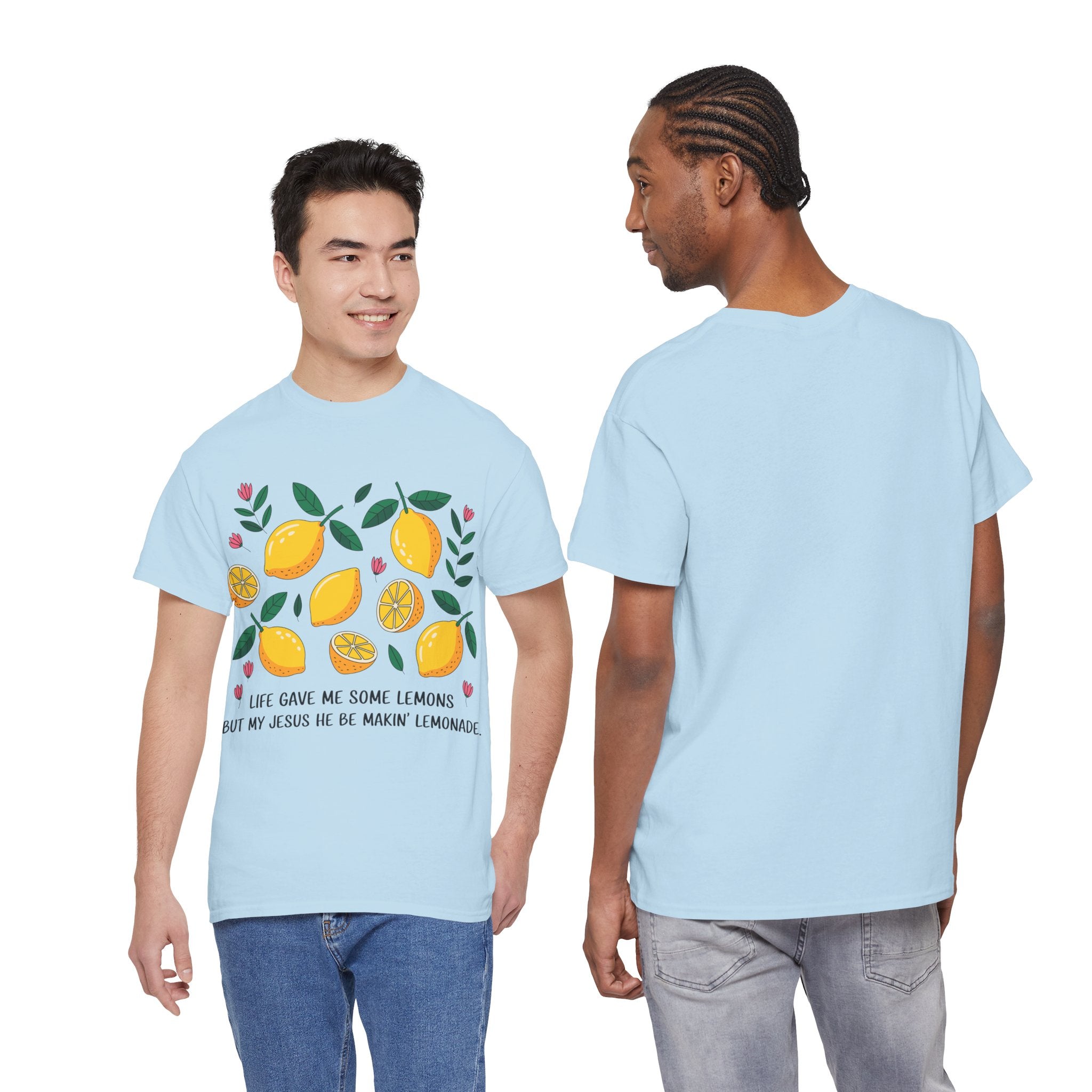 Christian Lemonade Tee — "Life gave me some lemons but my Jesus he be makin’ lemonade"Unisex Cotton Tee
