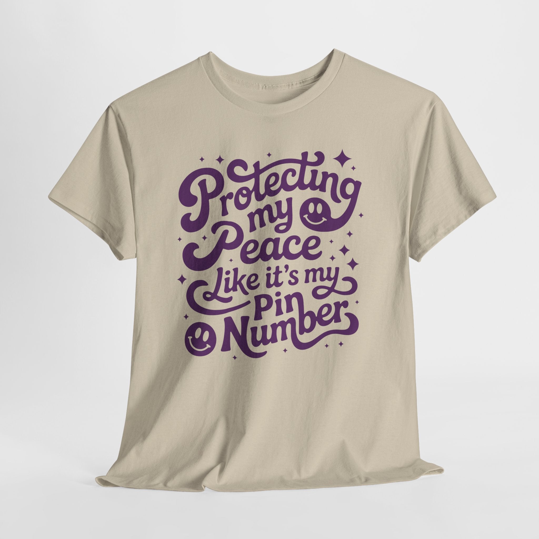 Protecting My Peace Like It’s My PIN Number Tee — Retro Motivational Graphic Unisex Cotton T-Shirt