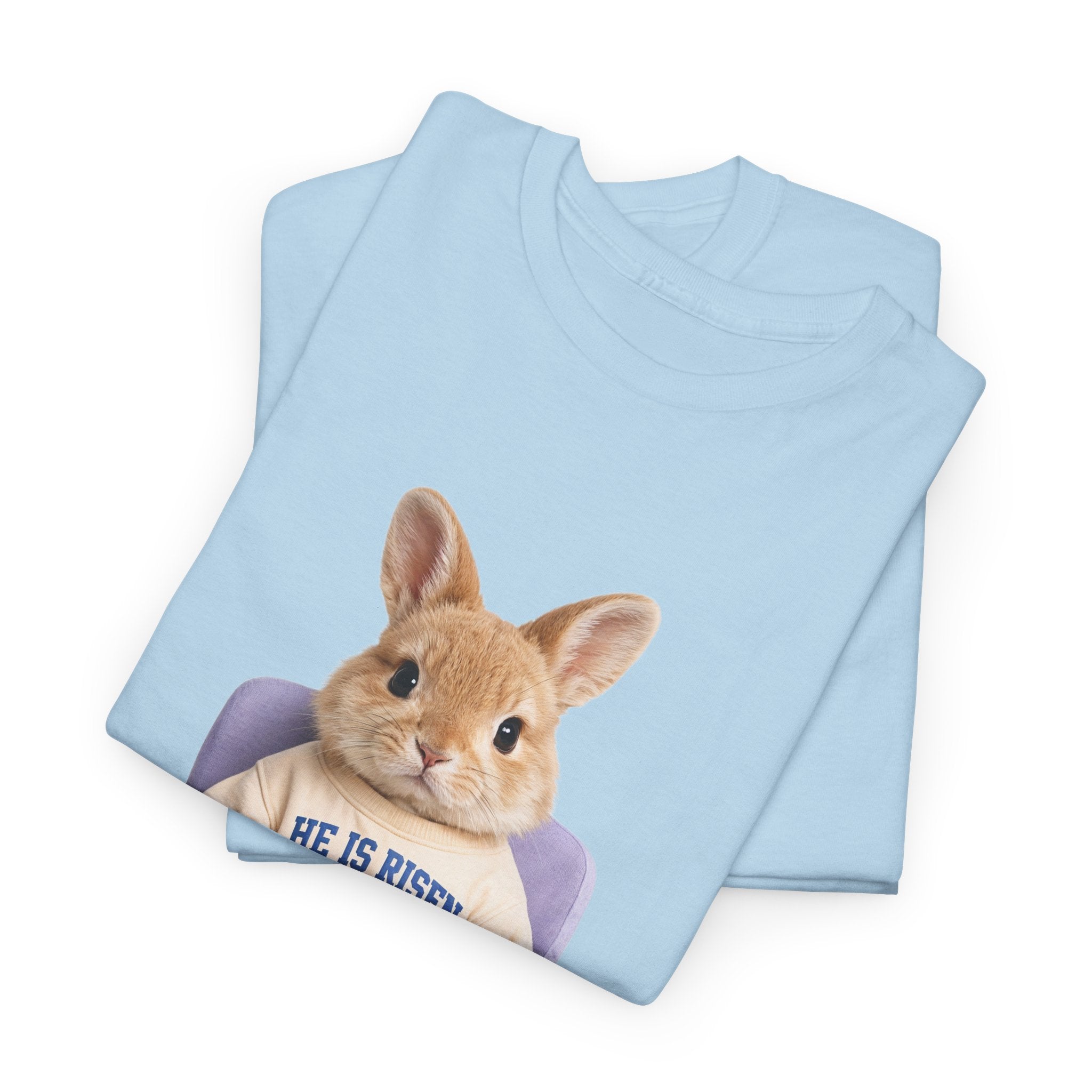 Easter 'He Is Risen' Bunny Unisex Cotton Tee