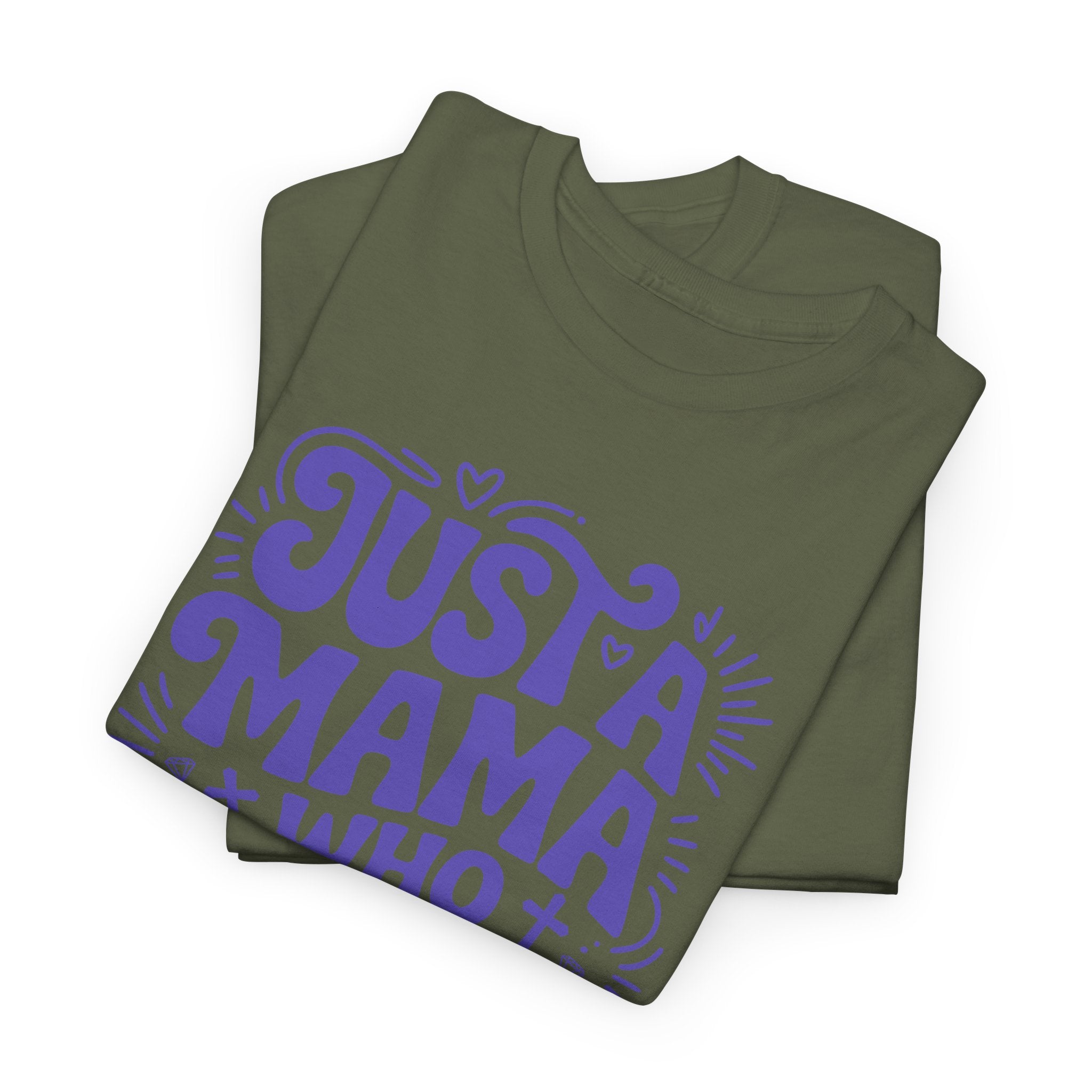 Mama Who Loves Jesus T-Shirt — Bright Green Bubbly Faith Unisex Cotton Tee