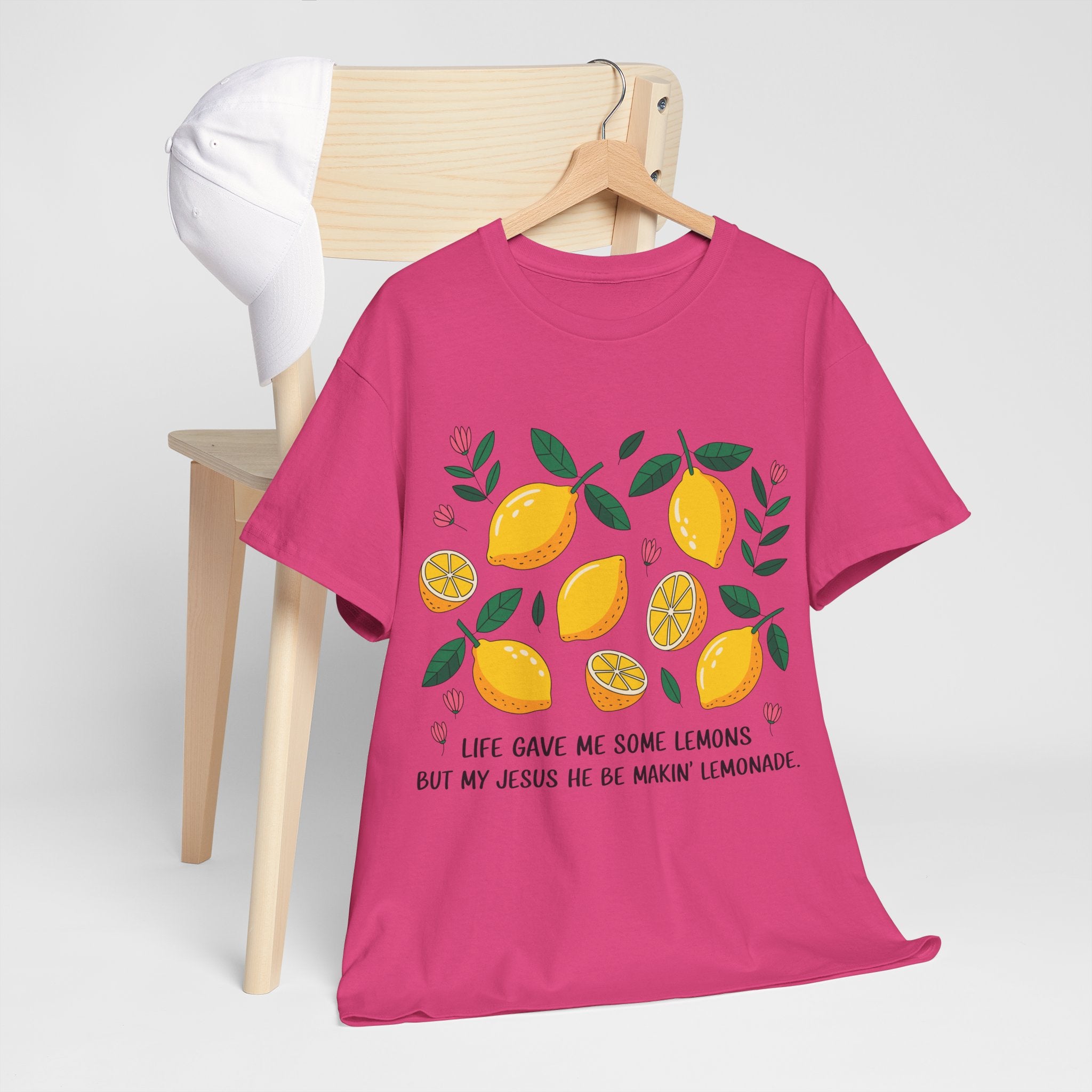 Christian Lemonade Tee — "Life gave me some lemons but my Jesus he be makin’ lemonade"Unisex Cotton Tee