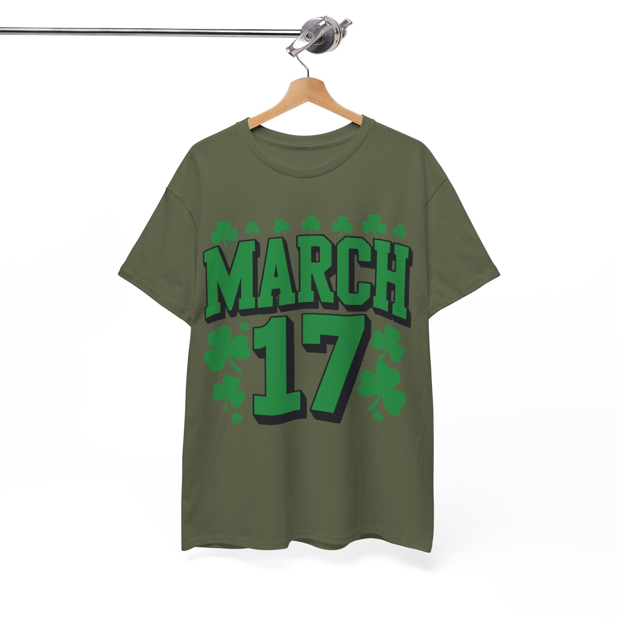 St. Patrick’s Day March 17 Shamrock Unisex Cotton T‑Shirt