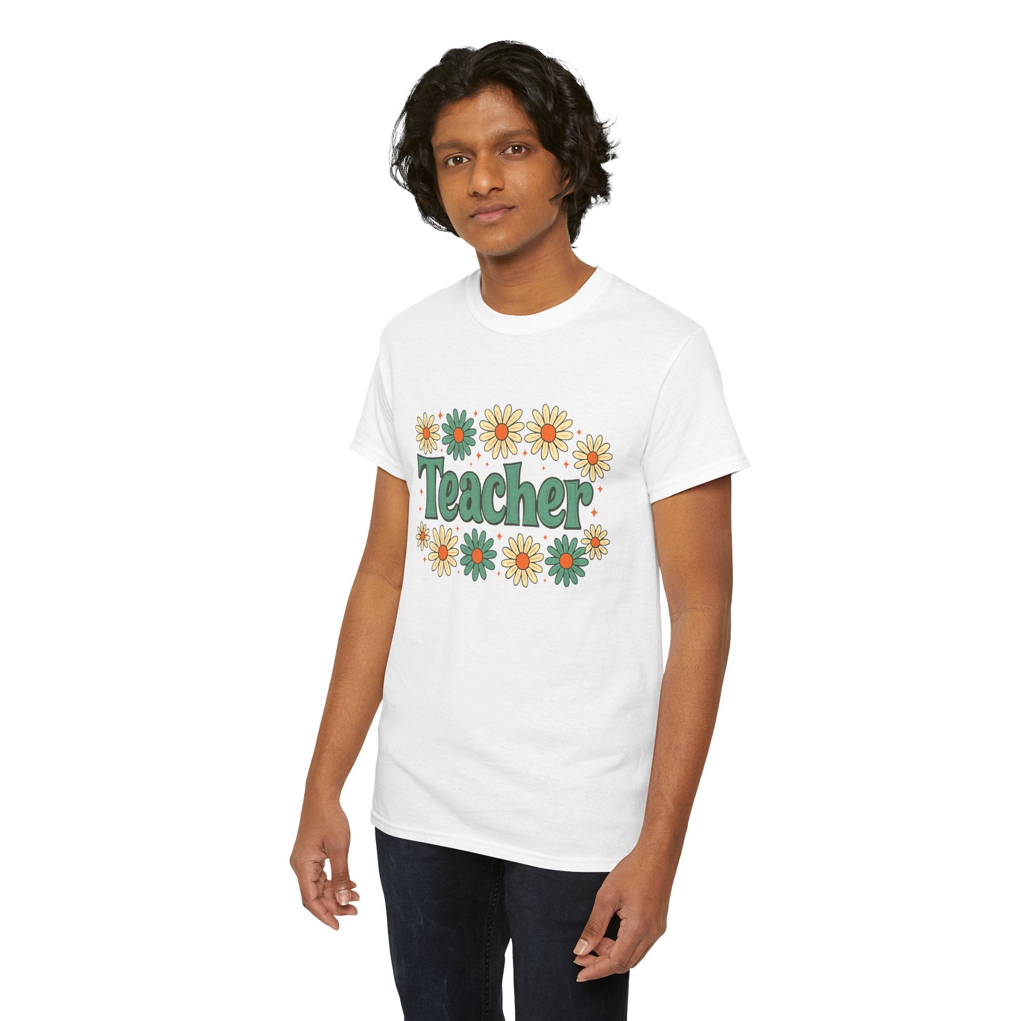 Floral Teacher Tee - Perfect Gift for Educators