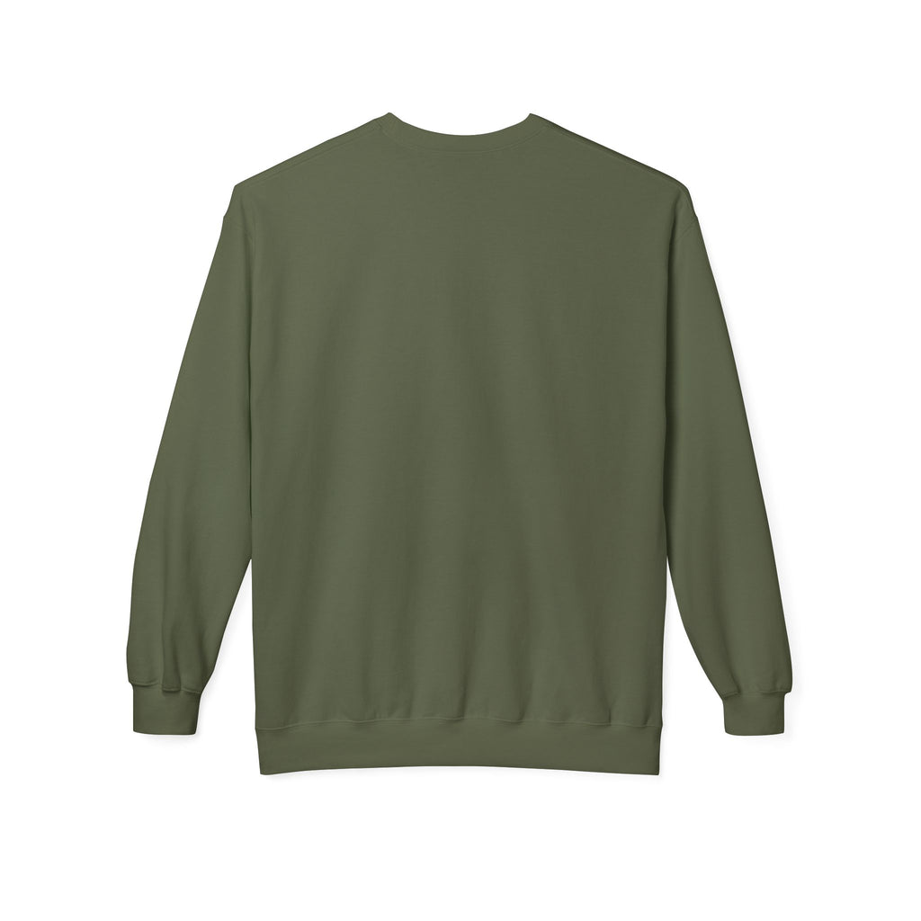 Cute Goose Drinking Fleece Crewneck Sweatshirt- Unisex