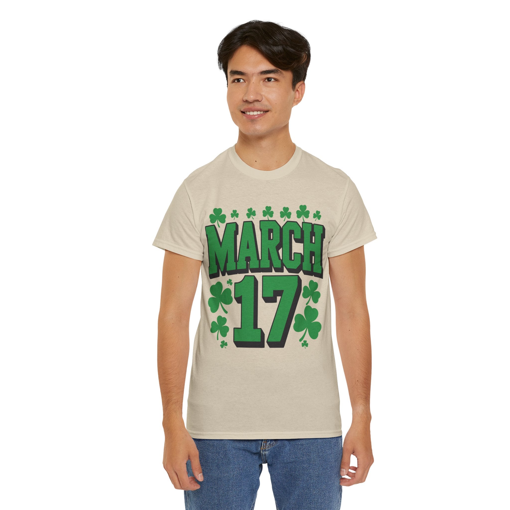 St. Patrick’s Day March 17 Shamrock Unisex Cotton T‑Shirt