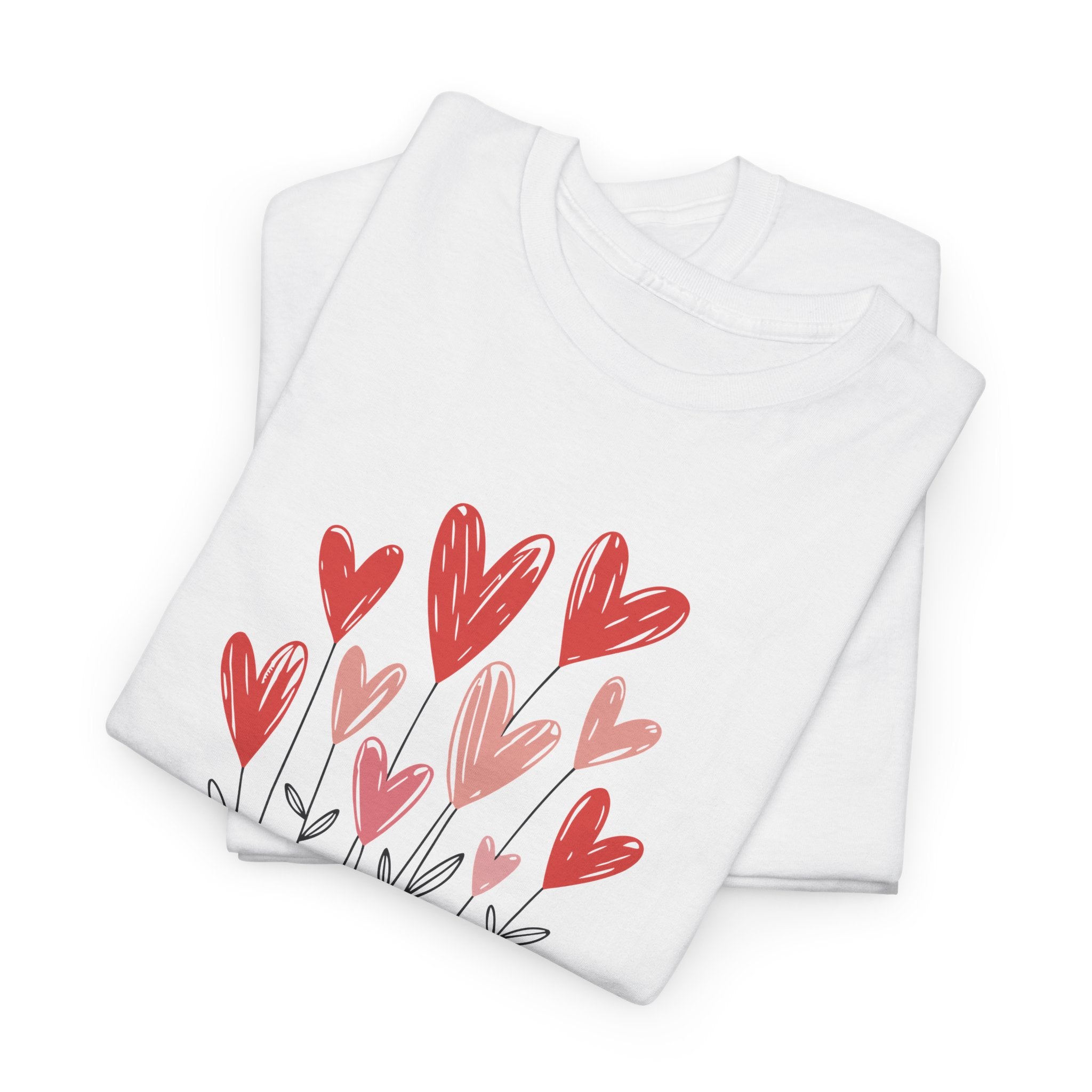 Christian Valentine T-Shirt — "Love Never Fails" (1 Corinthians 13:8) Unisex Cotton Tee