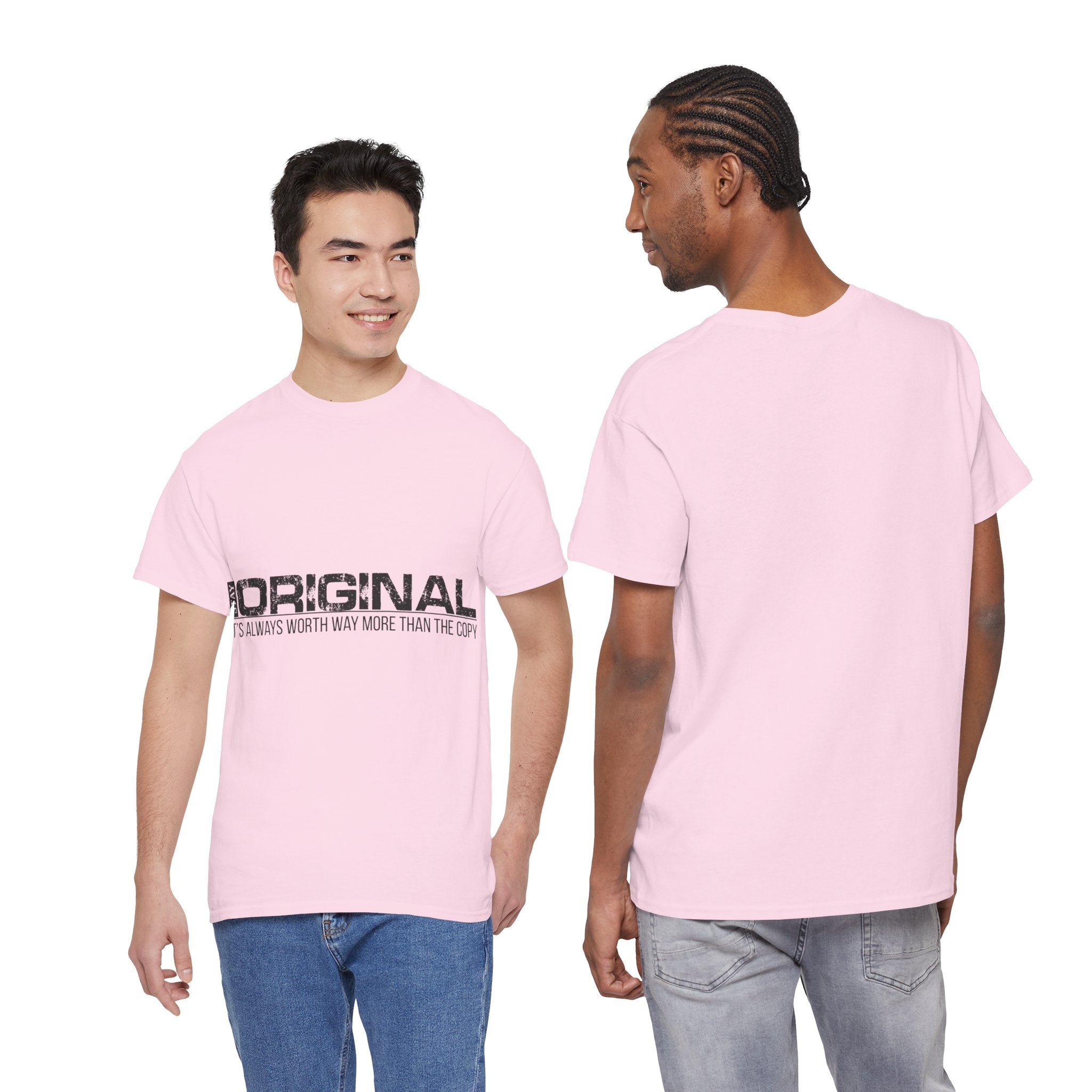 STAY SILENT Minimalist Tee — Vertical Text Black Unisex Cotton Tee