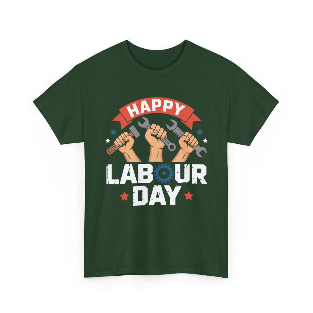 Happy US Labour Day Unisex Heavy Cotton T-Shirt
