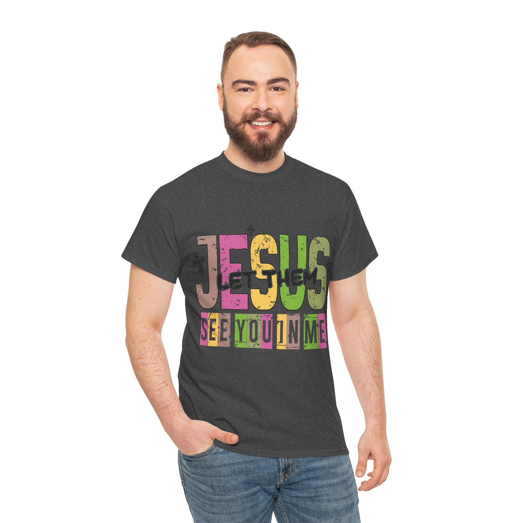 Jesus ‘See You In Me’ Distressed Pastel Unisex Cotton T-Shirt