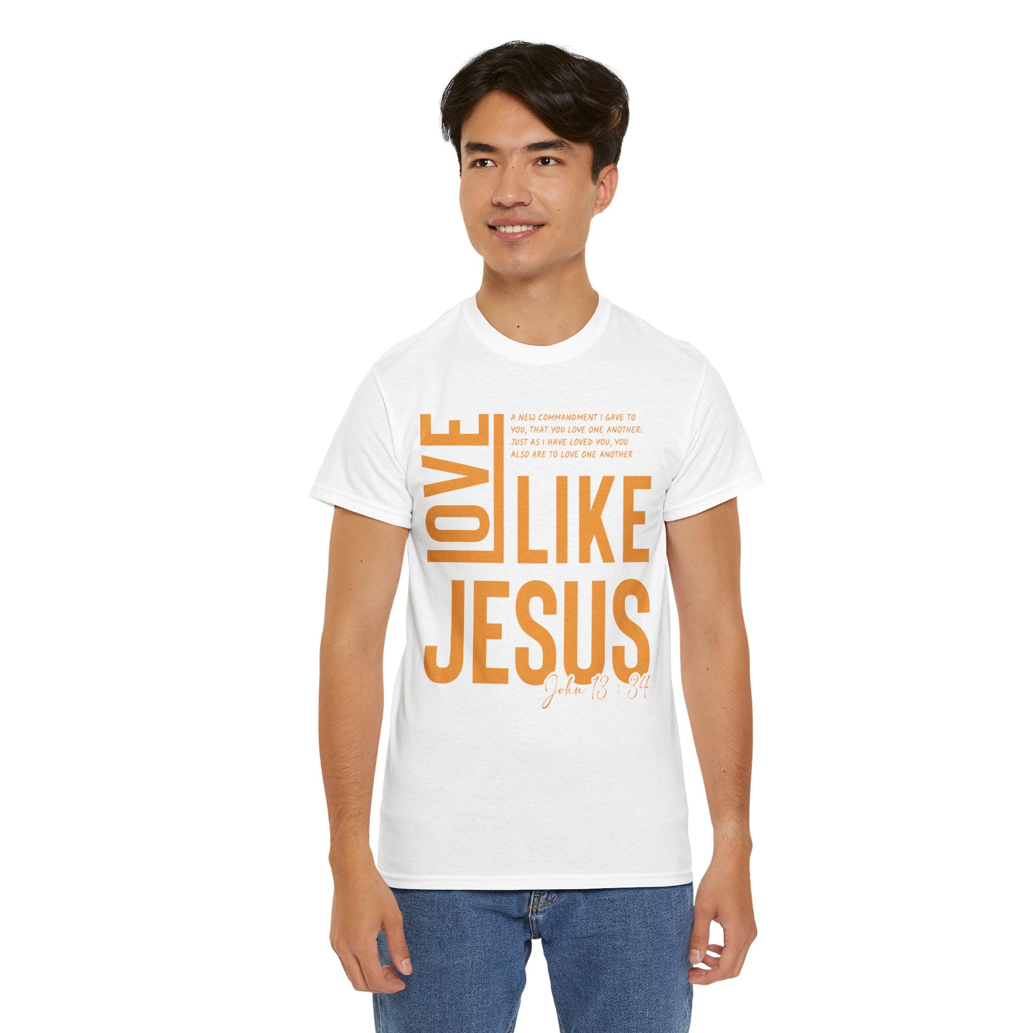 Love Like Jesus T-Shirt — John 13:34 Christian Unisex Cotton Tee
