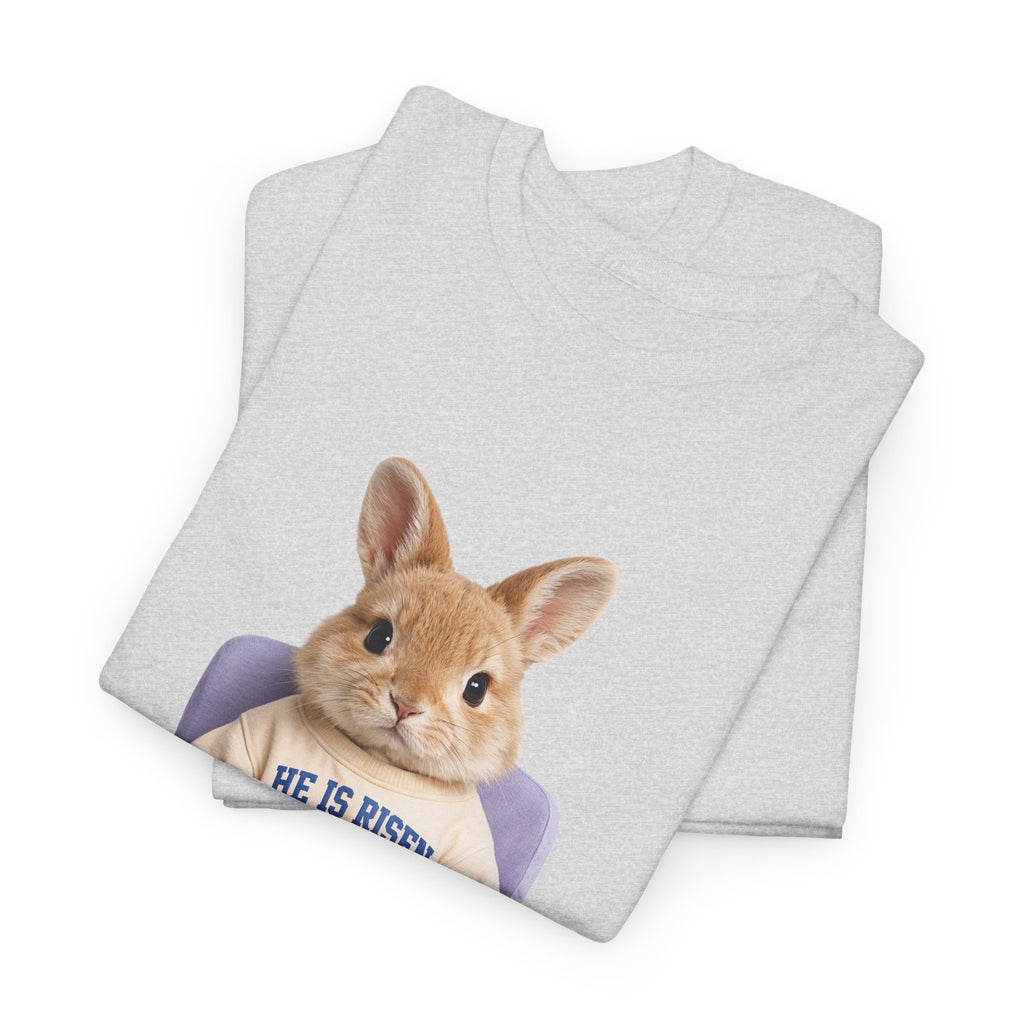 Easter 'He Is Risen' Bunny Unisex Cotton Tee