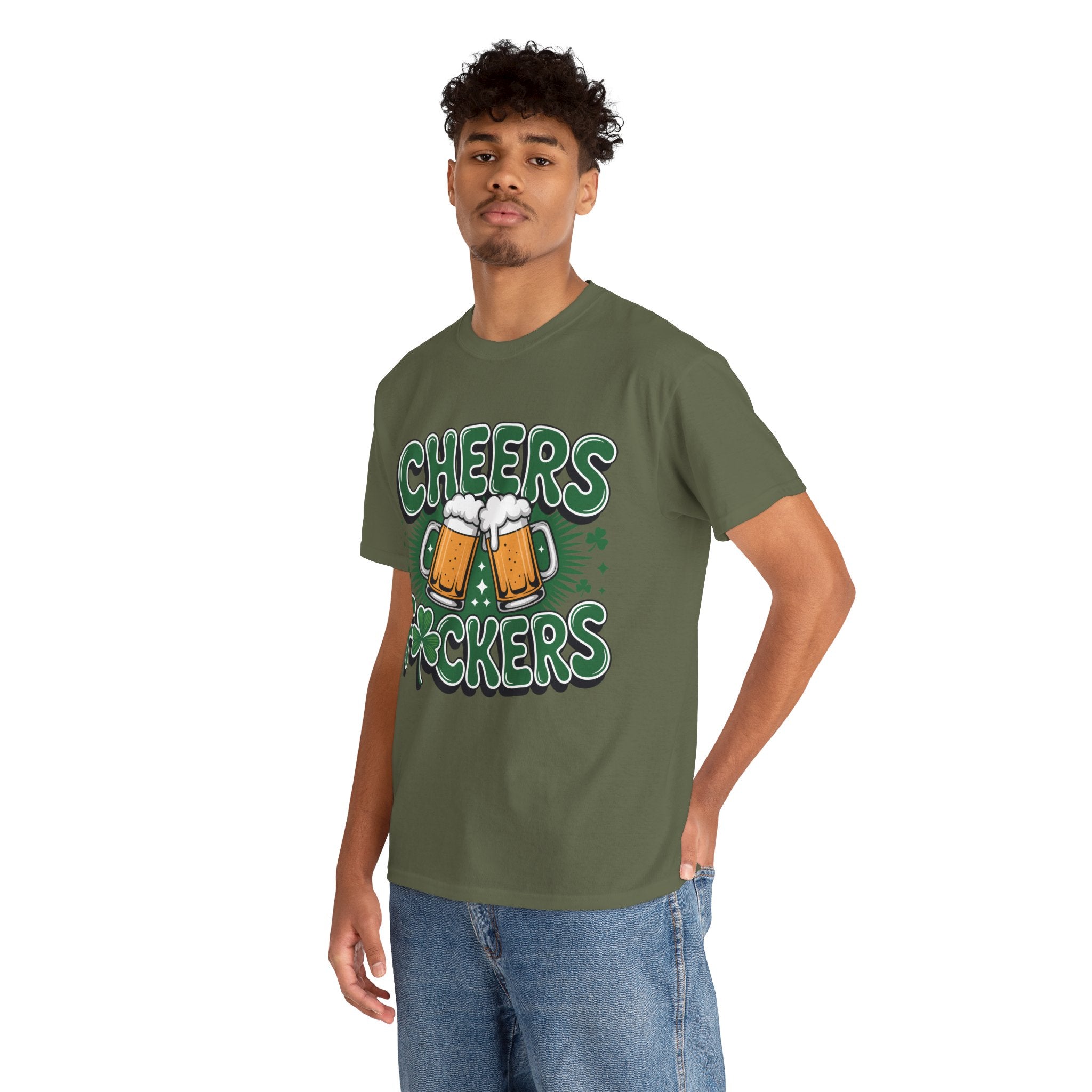 Cheers Fockers Beer Clinking Mugs Unisex Cotton T-Shirt