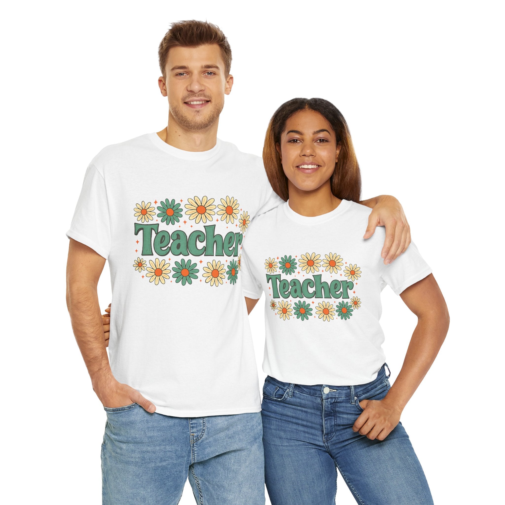 Floral Teacher Tee - Perfect Gift for Educators