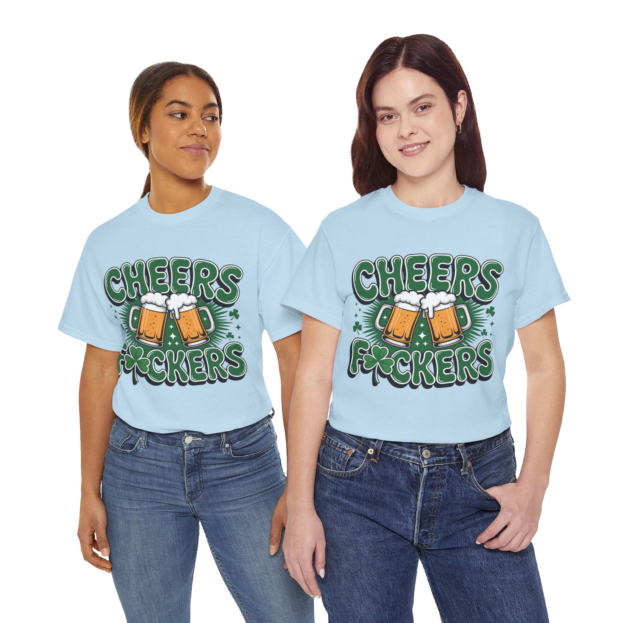 Cheers Fockers Beer Clinking Mugs Unisex Cotton T-Shirt