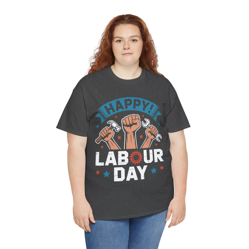 Happy US Labour Day Unisex Heavy Cotton T-Shirt