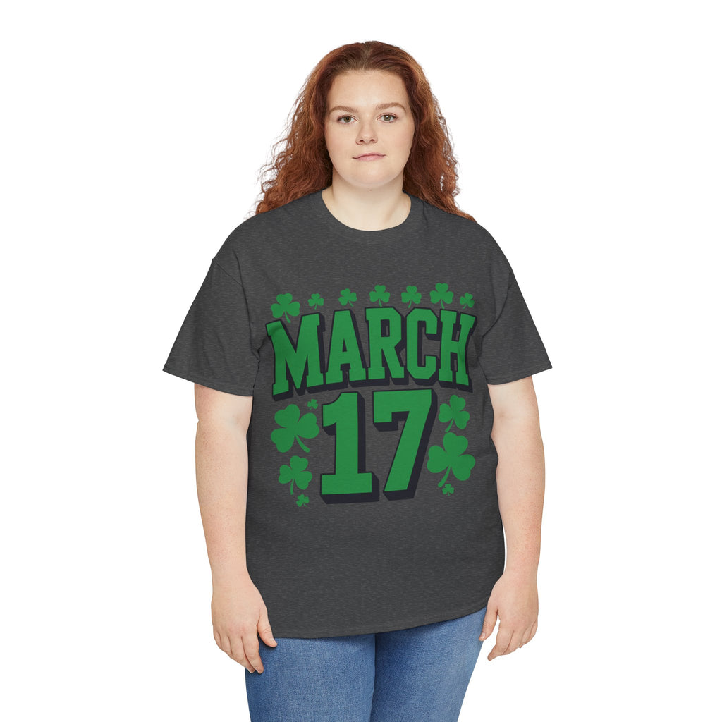 St. Patrick’s Day March 17 Shamrock Unisex Cotton T‑Shirt