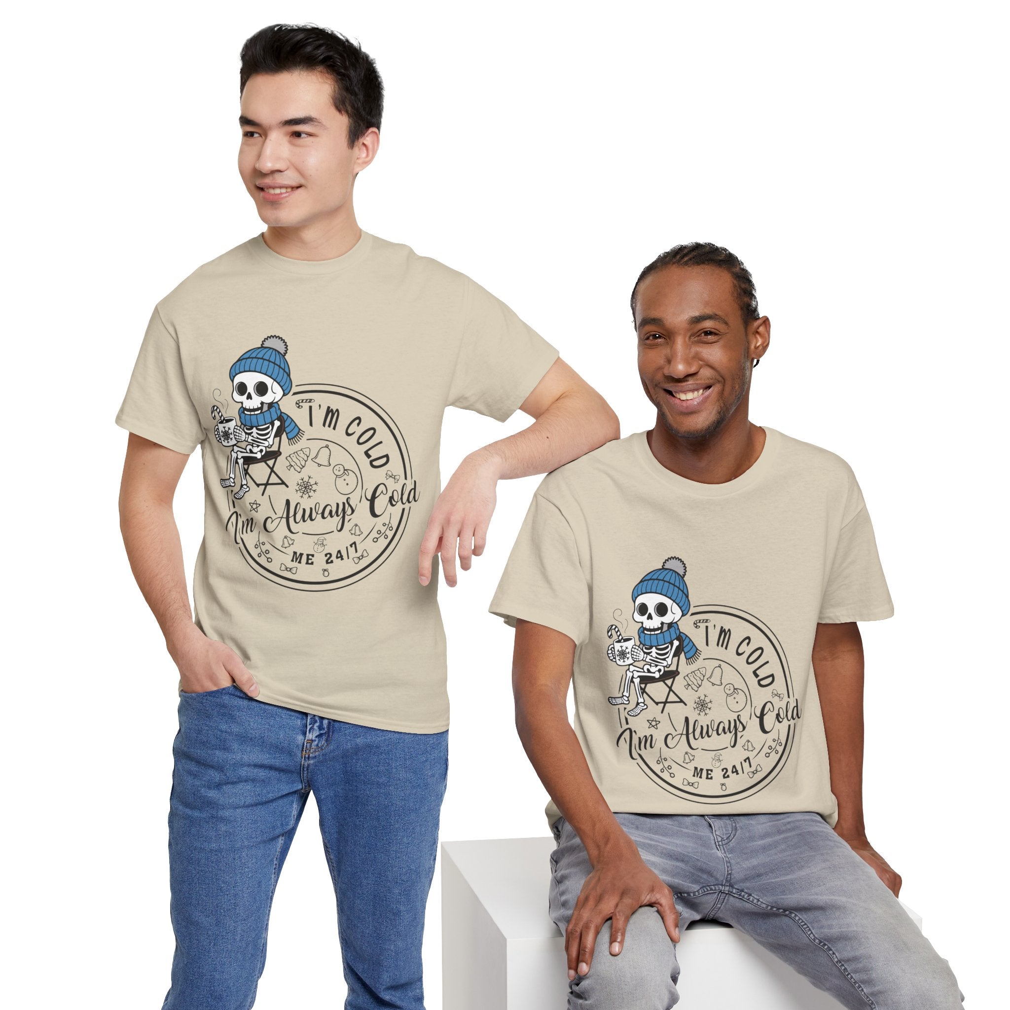 Cozy Skeleton Unisex Cotton Tee