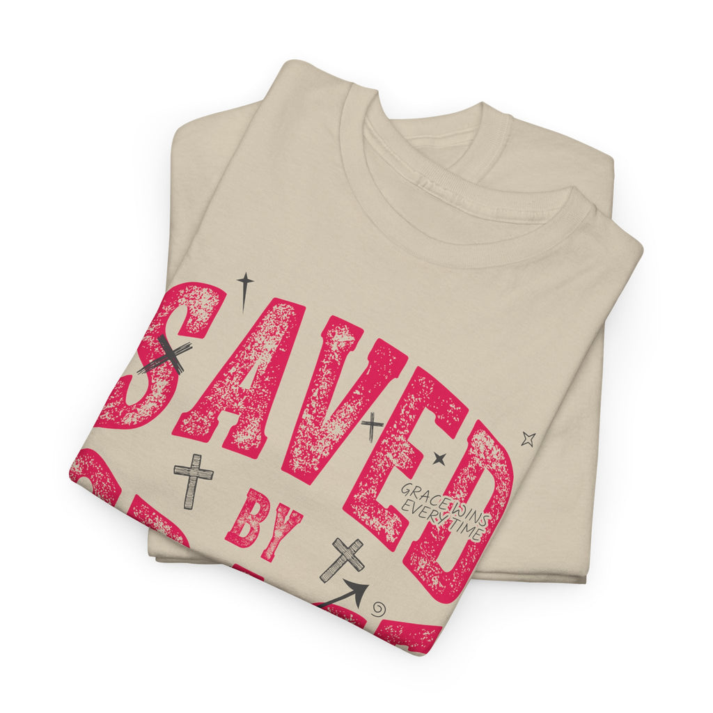 Saved by Grace Ephesians 2:8-9 Unisex Cotton T-Shirt