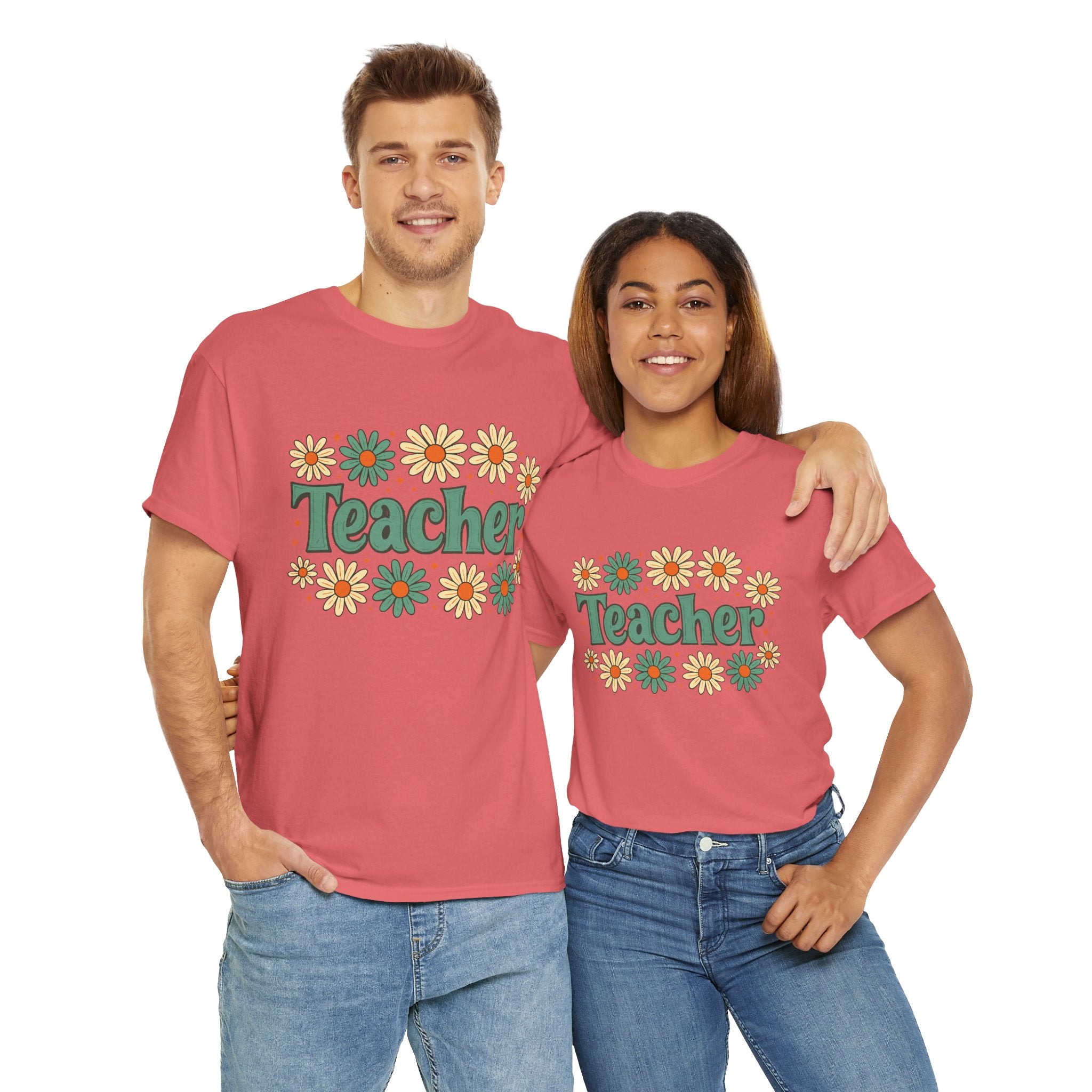 Floral Teacher Tee - Perfect Gift for Educators