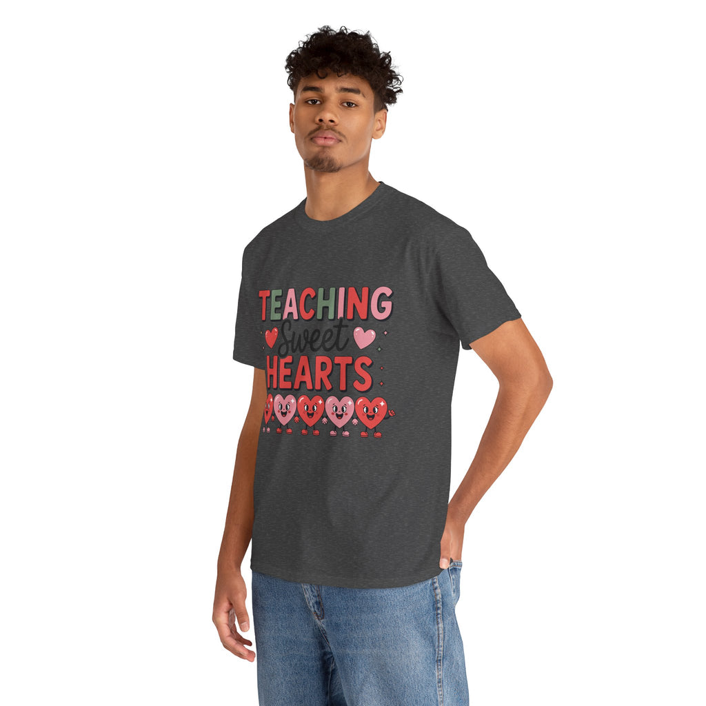 Teaching Sweet Hearts Valentine Teacher Unisex Cotton T-Shirt