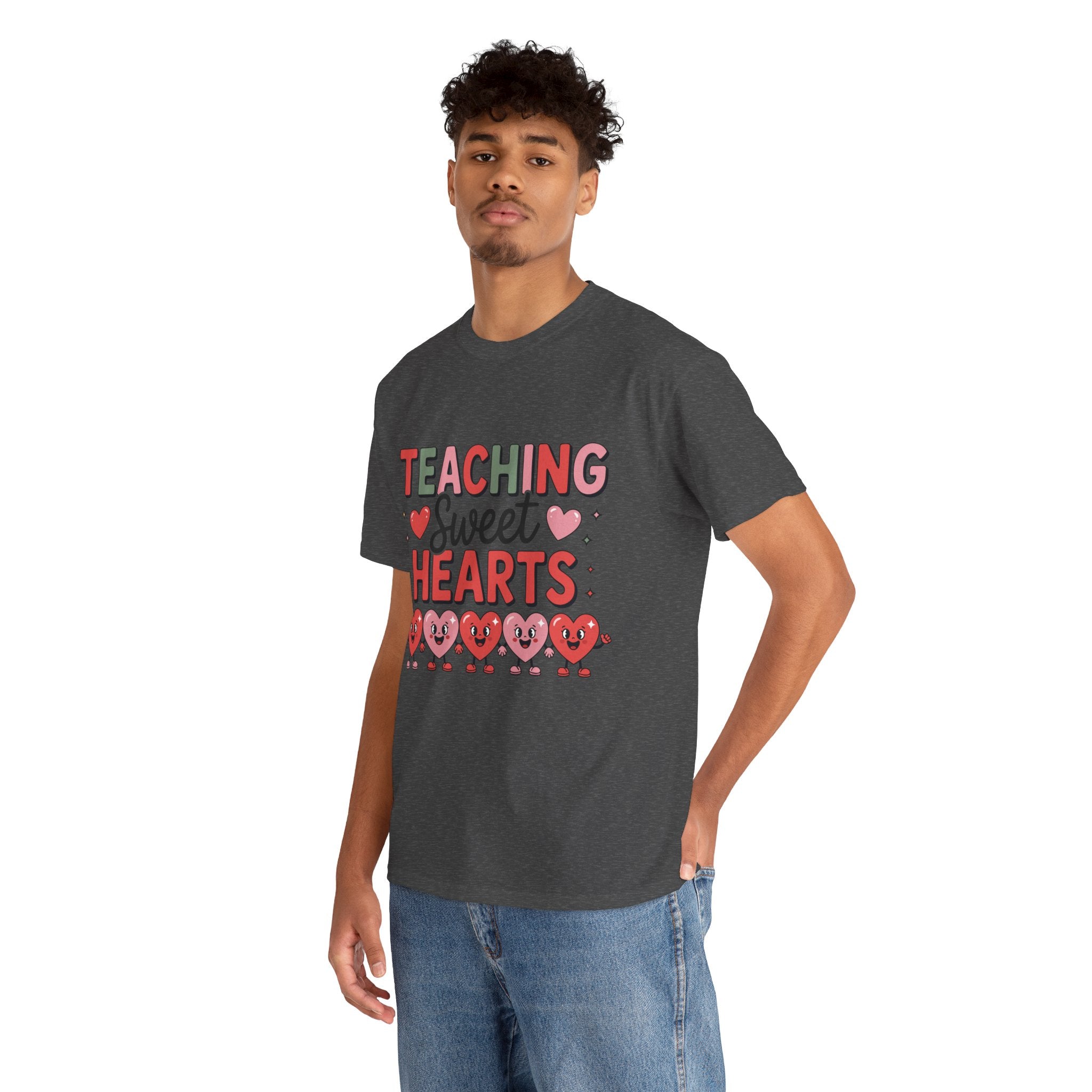 Teaching Sweet Hearts Valentine Teacher Unisex Cotton T-Shirt