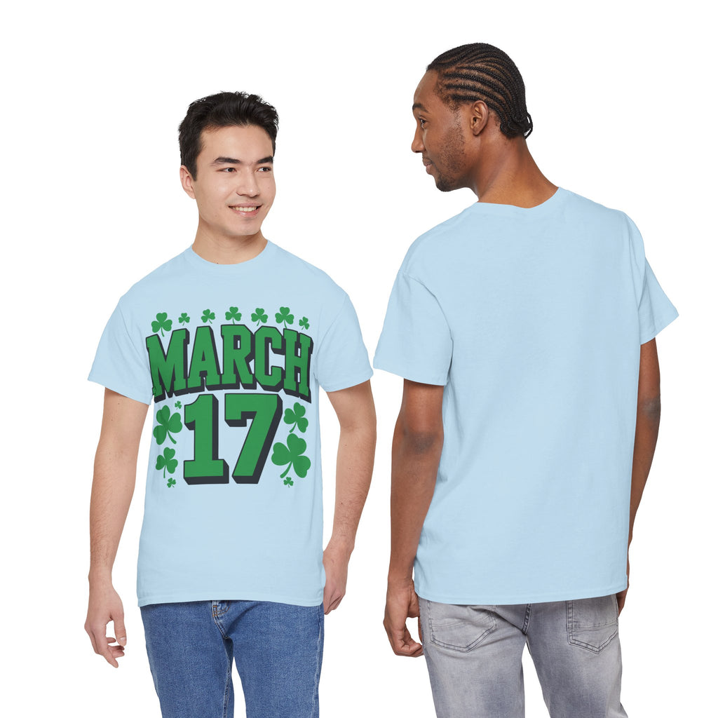 St. Patrick’s Day March 17 Shamrock Unisex Cotton T‑Shirt
