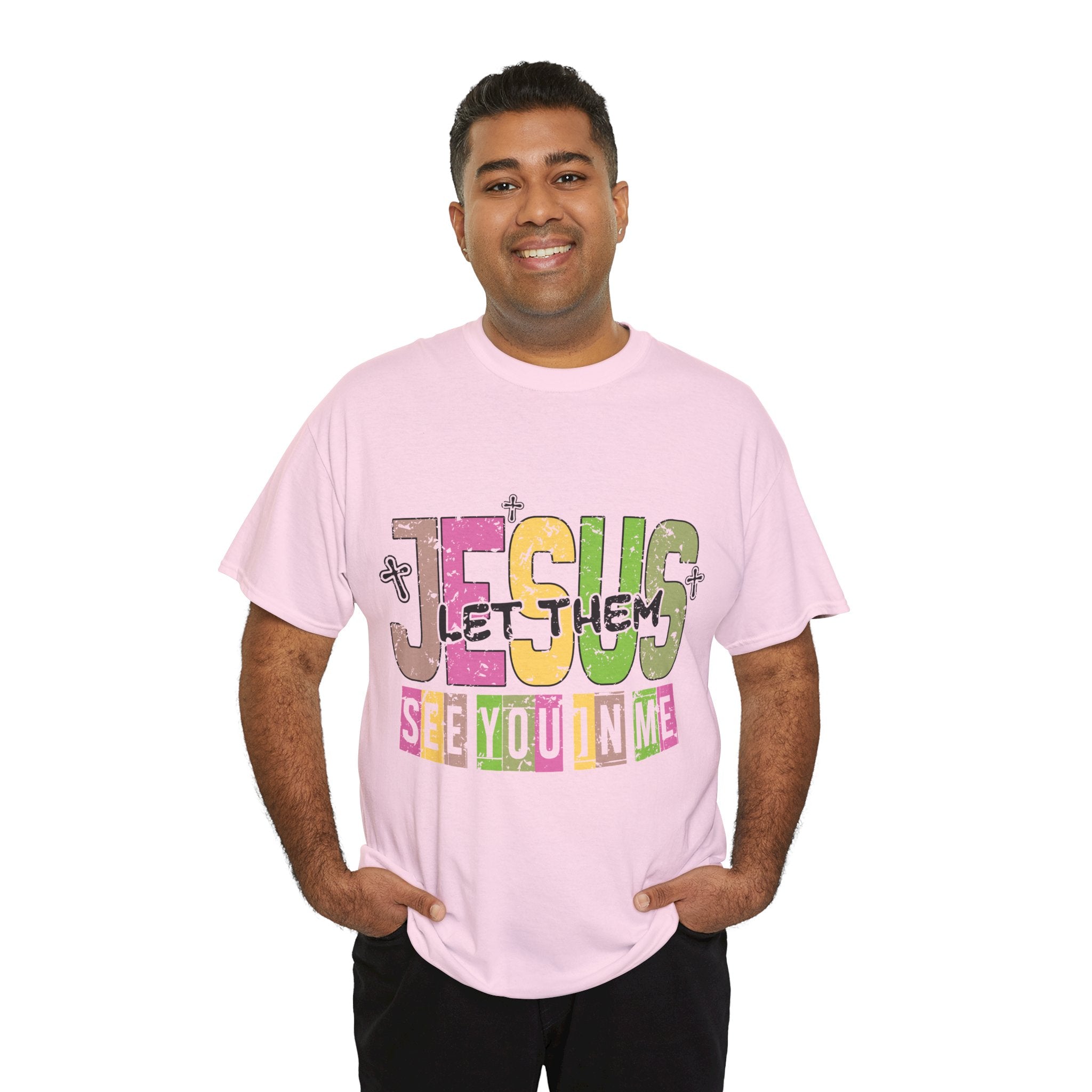 Jesus ‘See You In Me’ Distressed Pastel Unisex Cotton T-Shirt