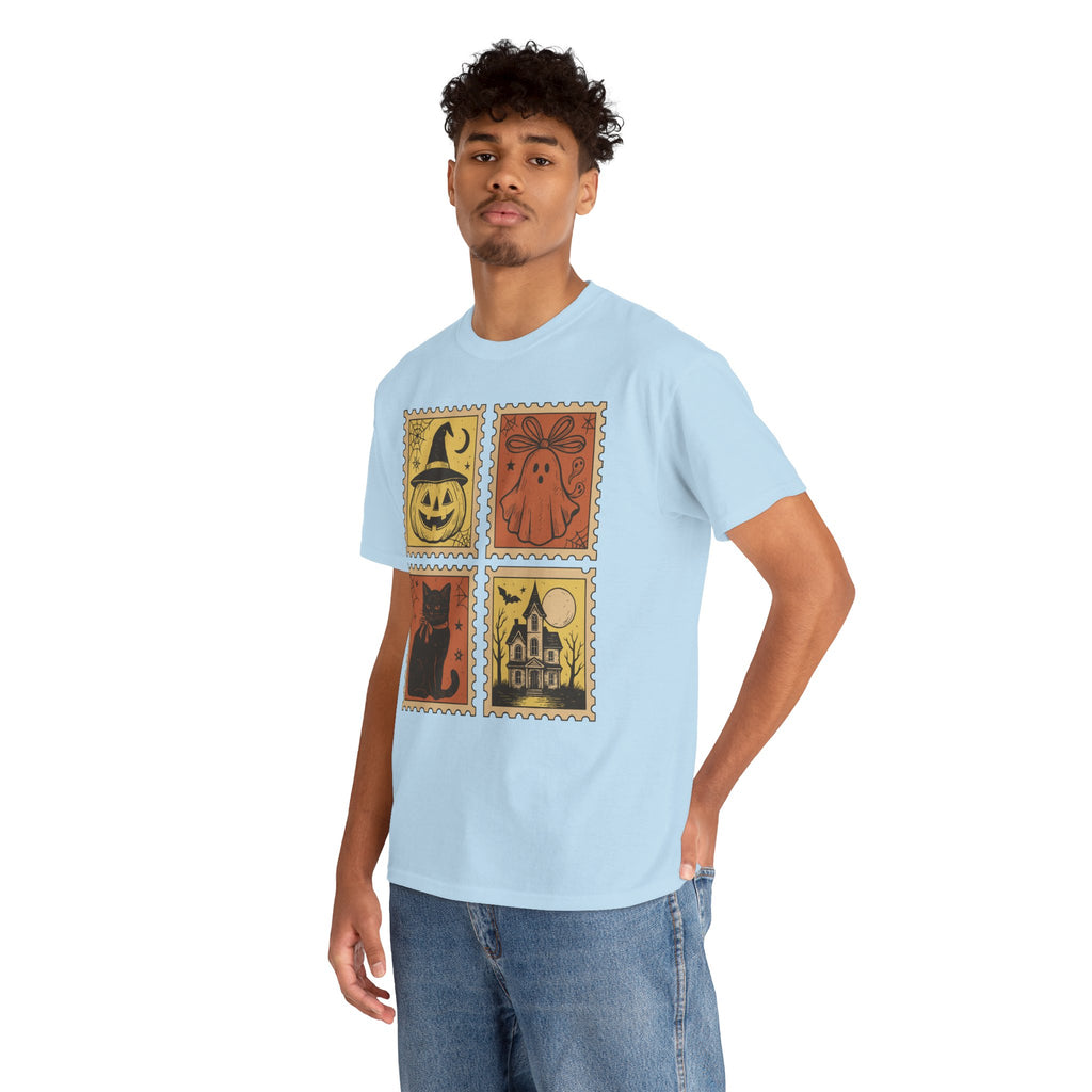 Halloween Stamp Collection Unisex Cotton Tee