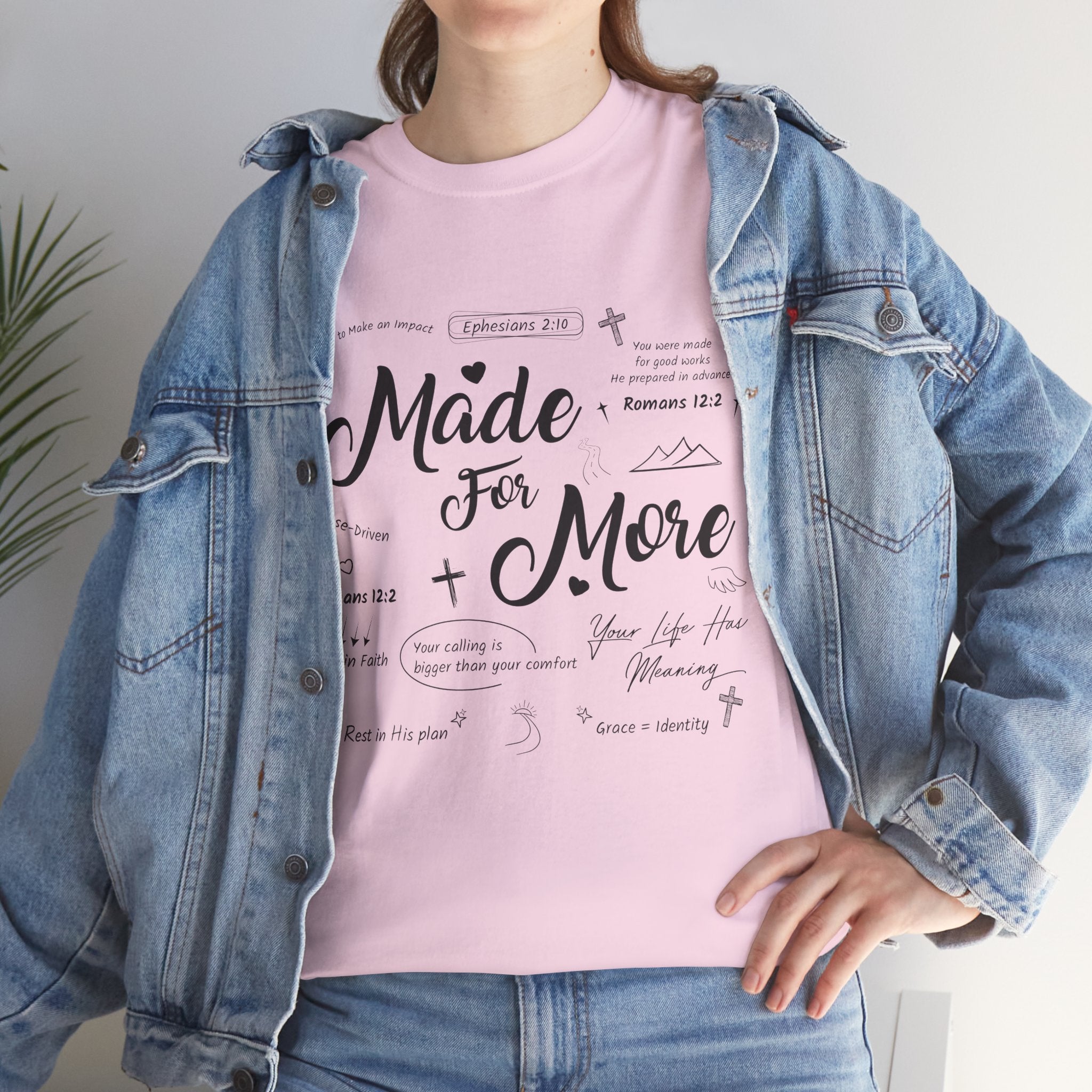 Made For More Faith T-Shirt — Inspirational Bible Verse Unisex Cotton Tee