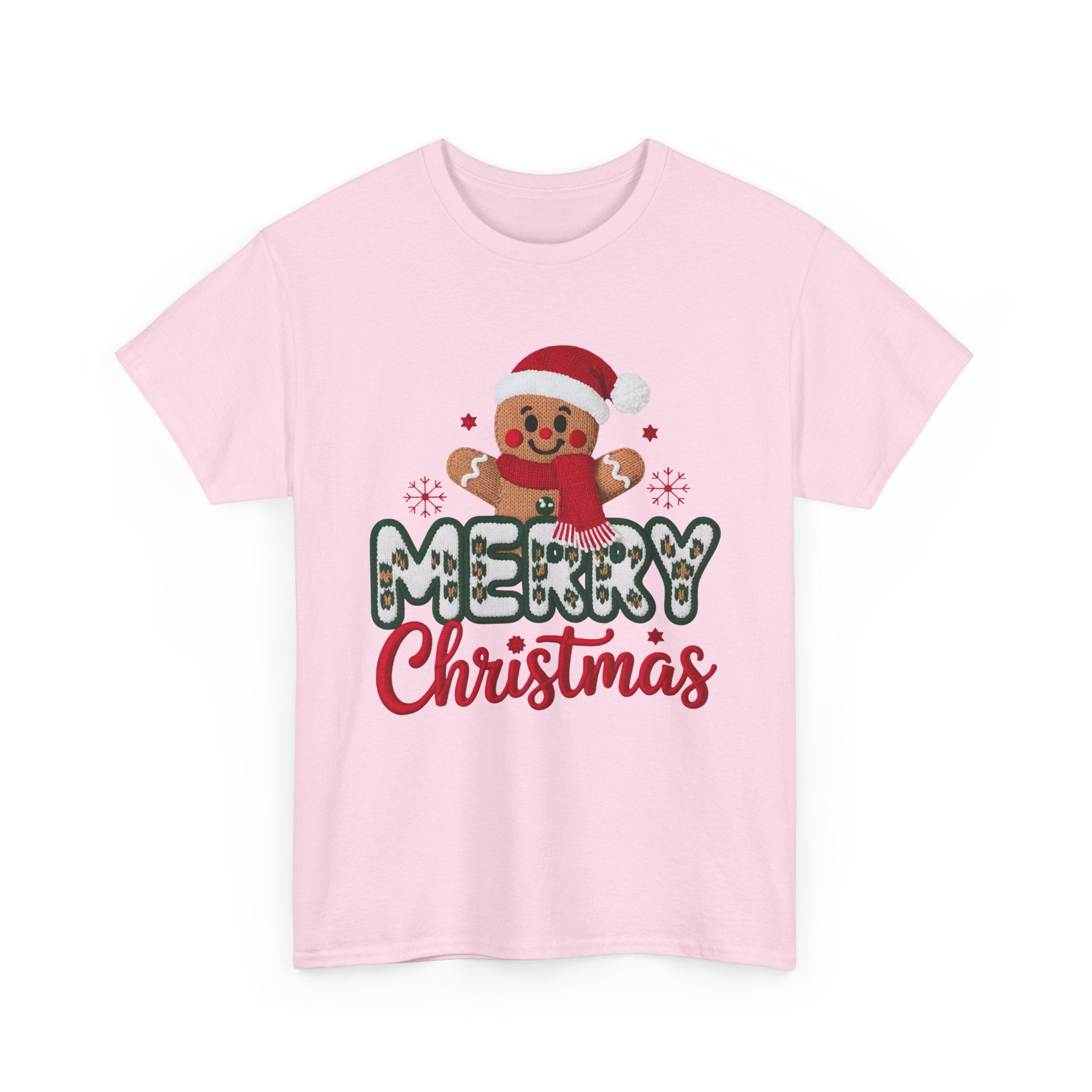 Gingerbread Santa 'Merry Christmas' Unisex Cotton Tee T-Shirt