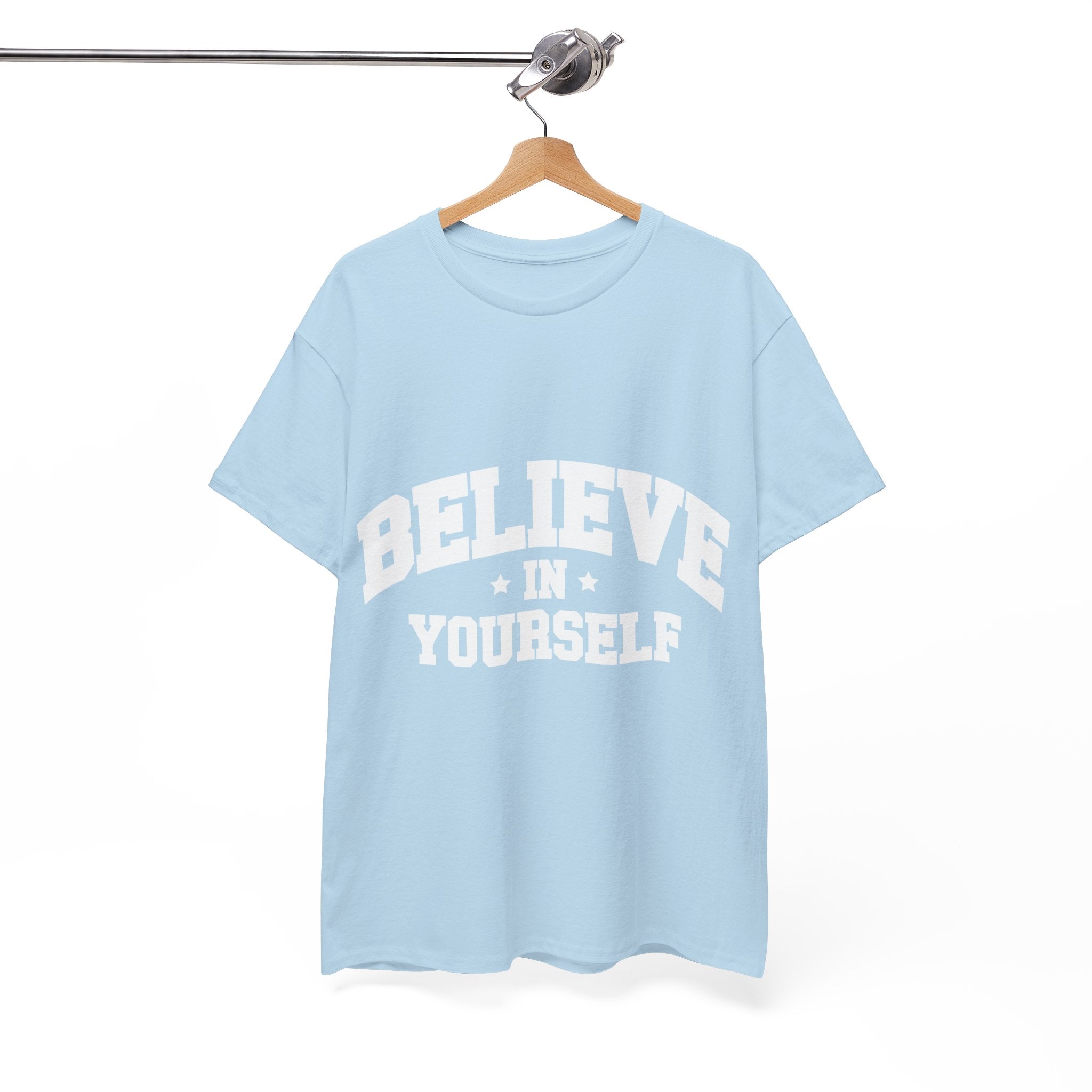 Believe in Yourself Varsity Unisex Cotton Tee