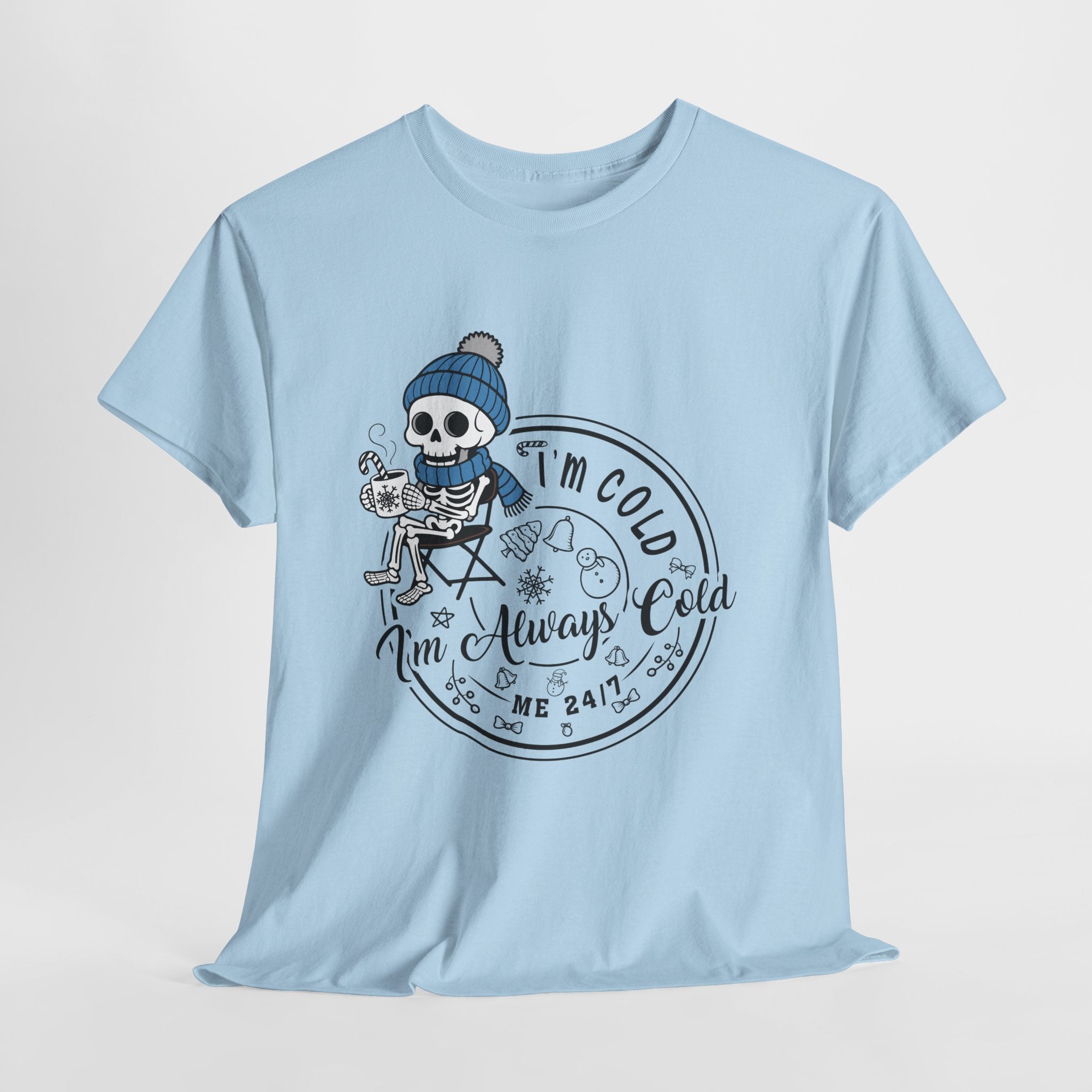 Cozy Skeleton Unisex Cotton Tee