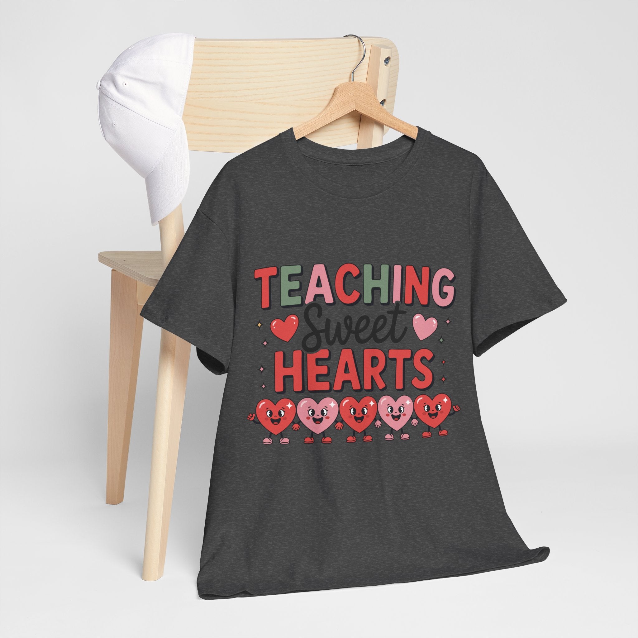 Teaching Sweet Hearts Valentine Teacher Unisex Cotton T-Shirt