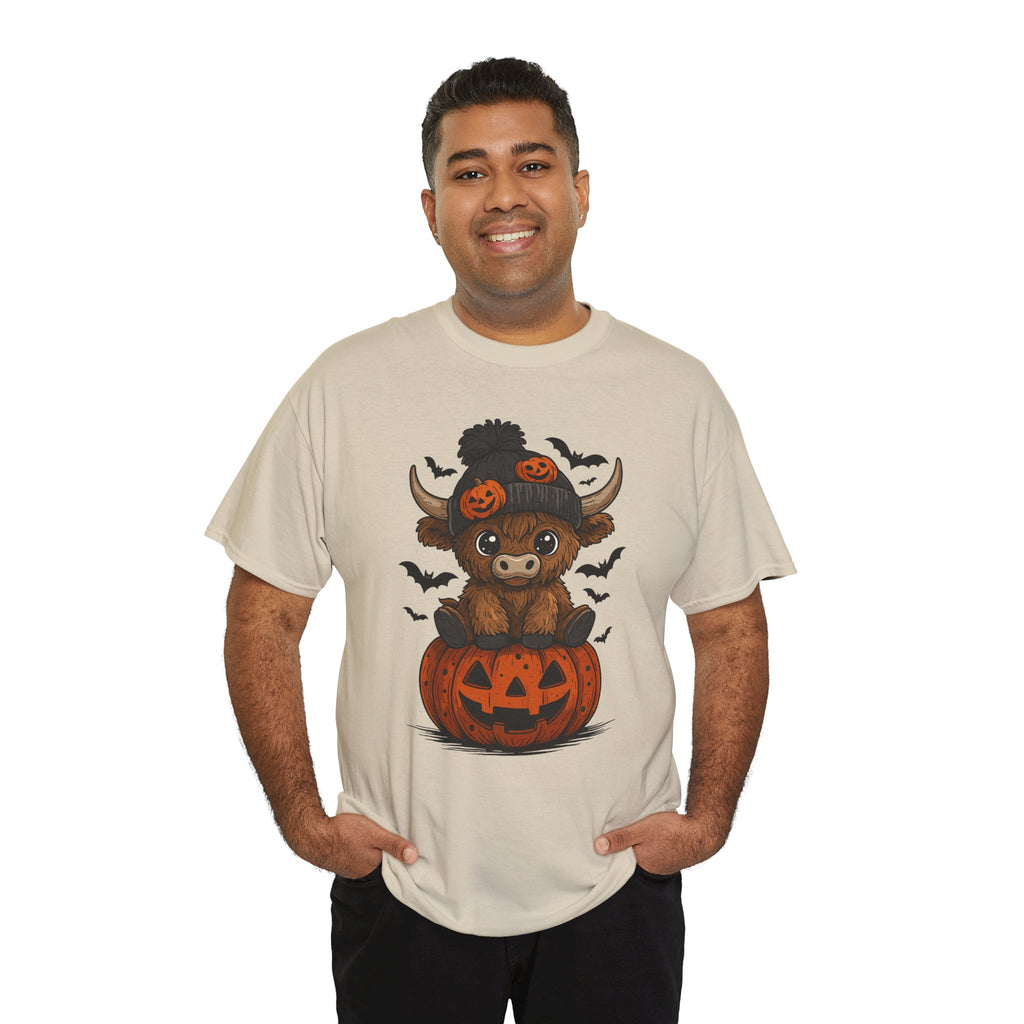 Halloween Cow Unisex Cotton Tshirt