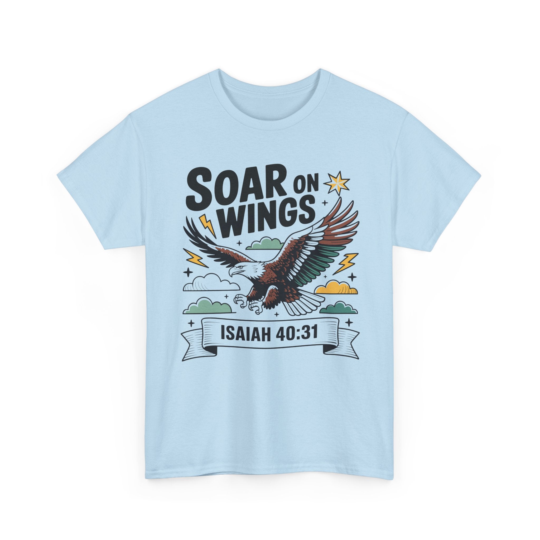 Isaiah 40:31 "Soar on Wings" Eagle Unisex Cotton T-Shirt