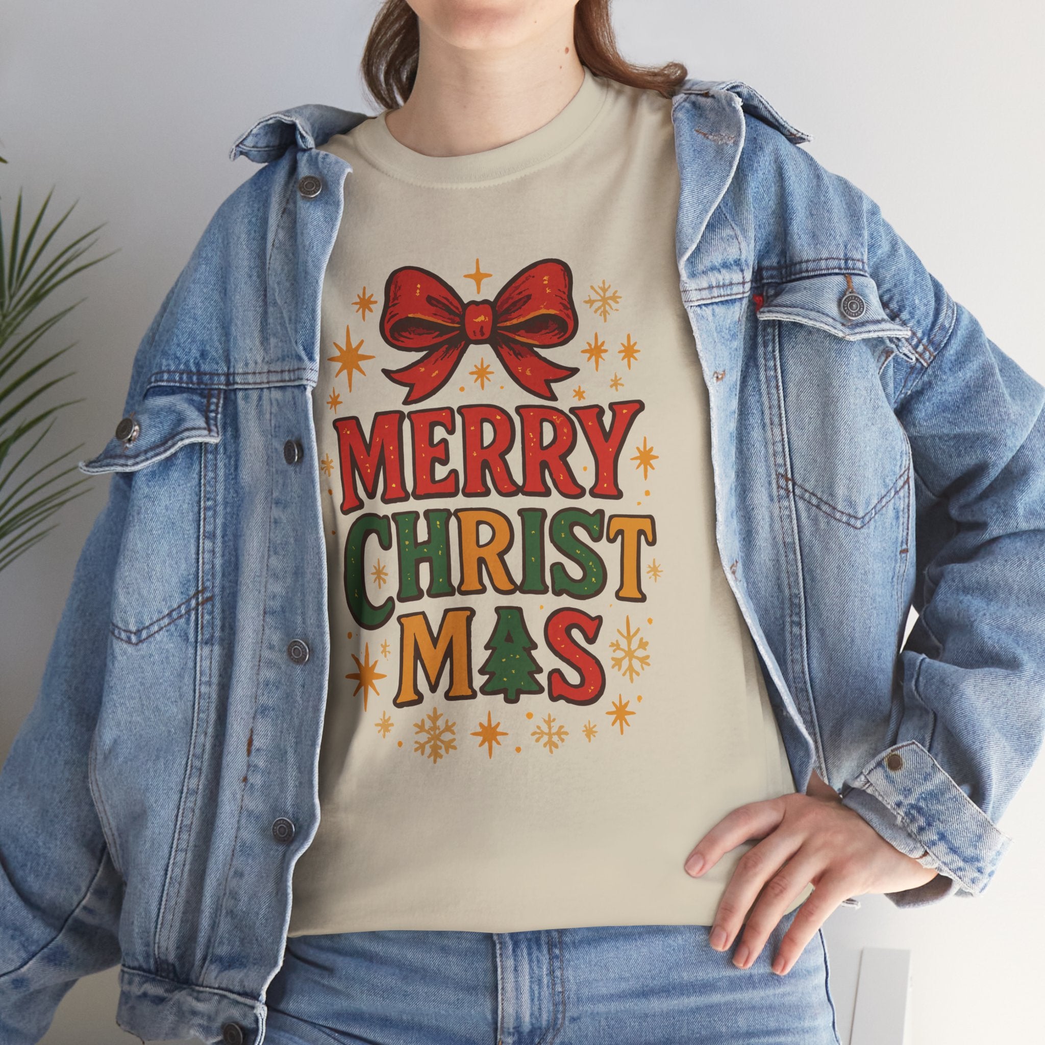Merry Christmas Unisex Cotton Tee